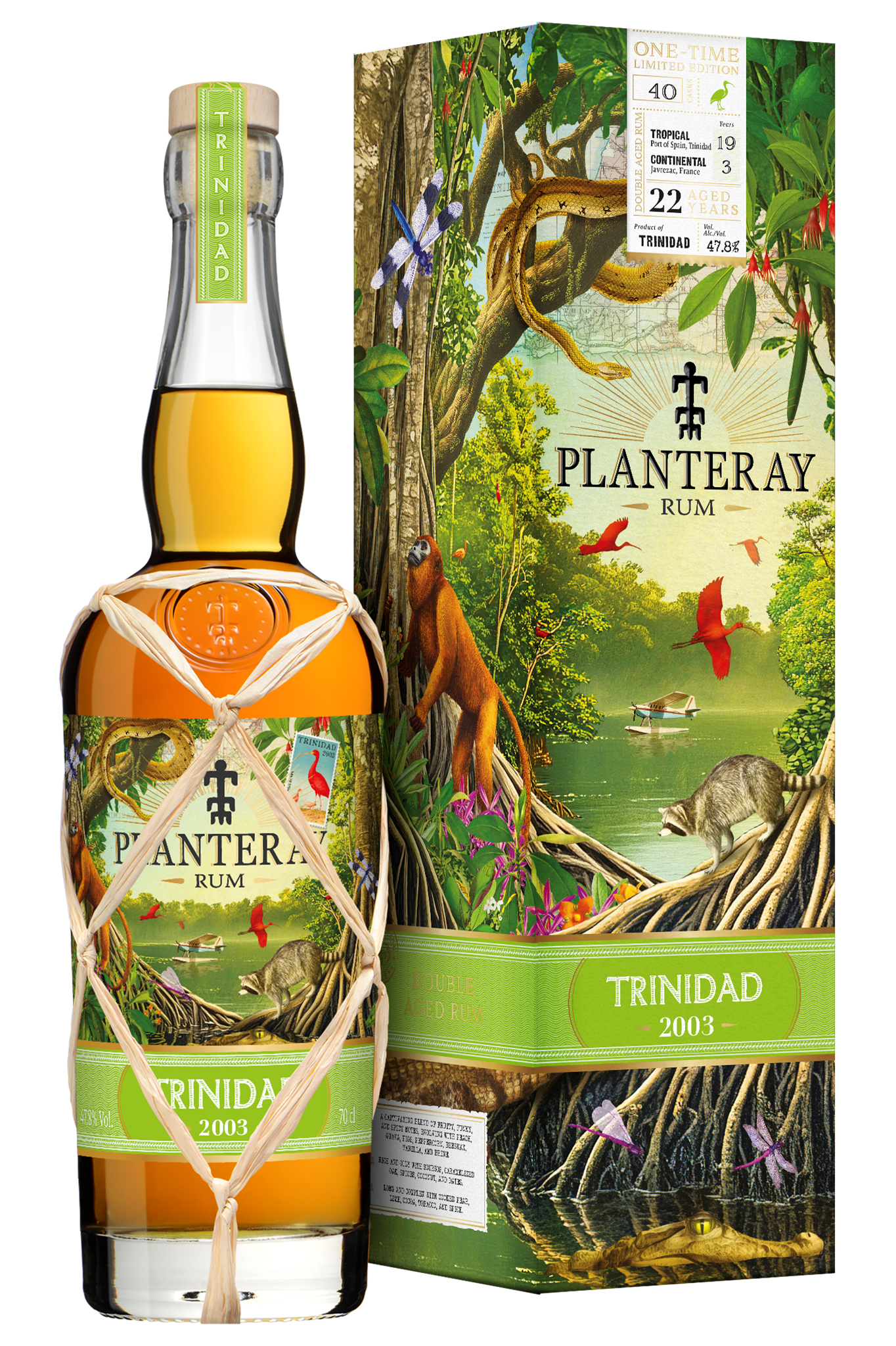 2003 Planteray, Trinidad, 22-Year-Old, One-Time Limited Edition, Rum, Trinidad (47.8%) bottle