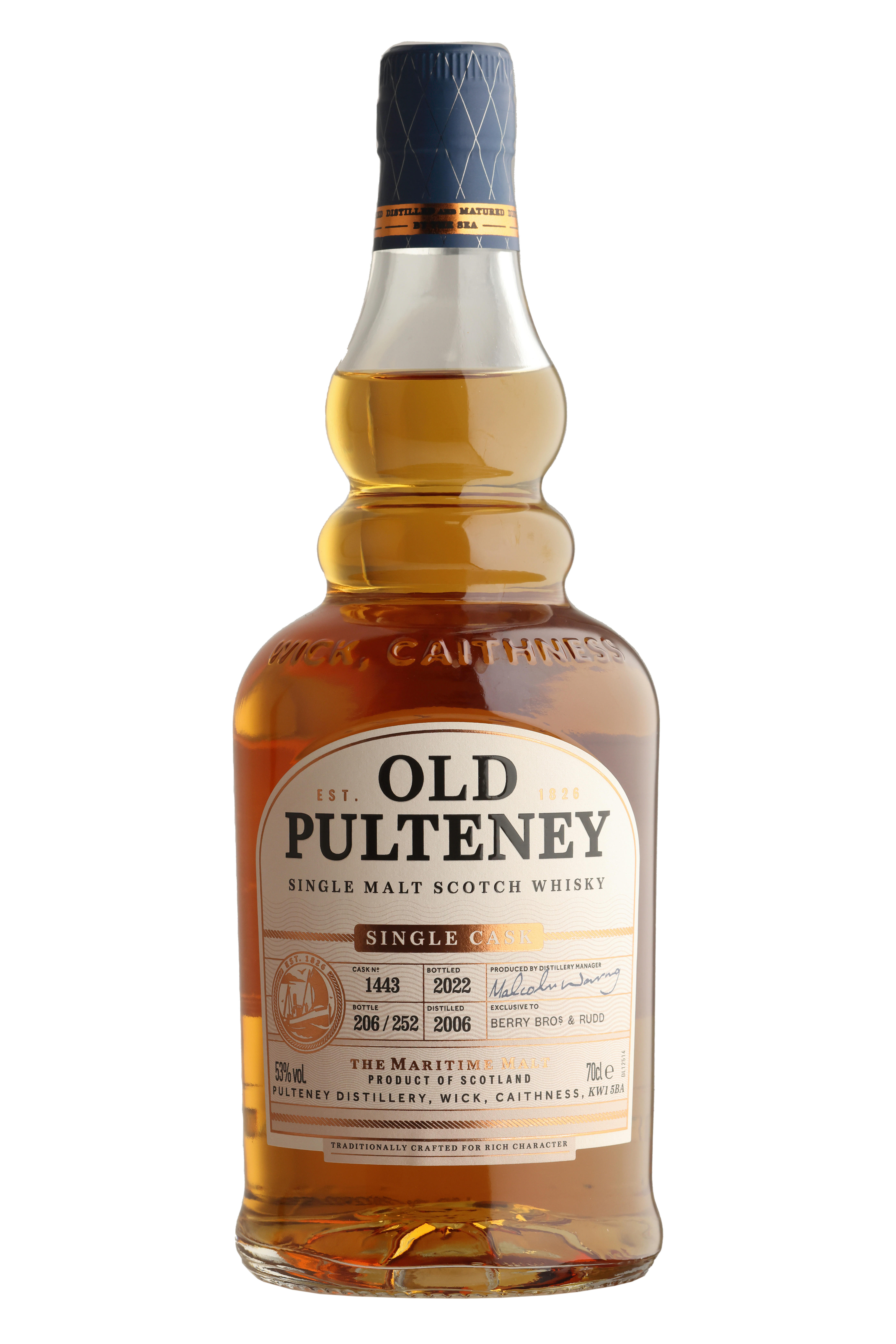 2006 Old Pulteney, BBR Exclusive Cask, Highland, Single Malt Scotch Whisky (53%) bottle