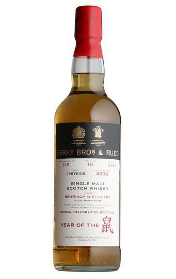 2008 Berry Bros. & Rudd 10-Year-Old BenRiach, Cask Ref. 149, Year of the Rat, Bottled 2019, Speyside, Single Malt Scotch Whisky (58.3%)
