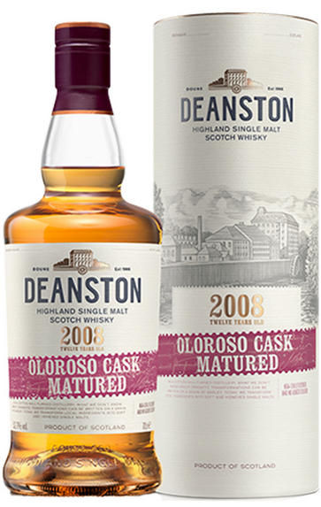 2008 Deanston, Oloroso Cask Matured, 12-Year-Old, Highland, Single Malt Scotch Whisky (52.7%)