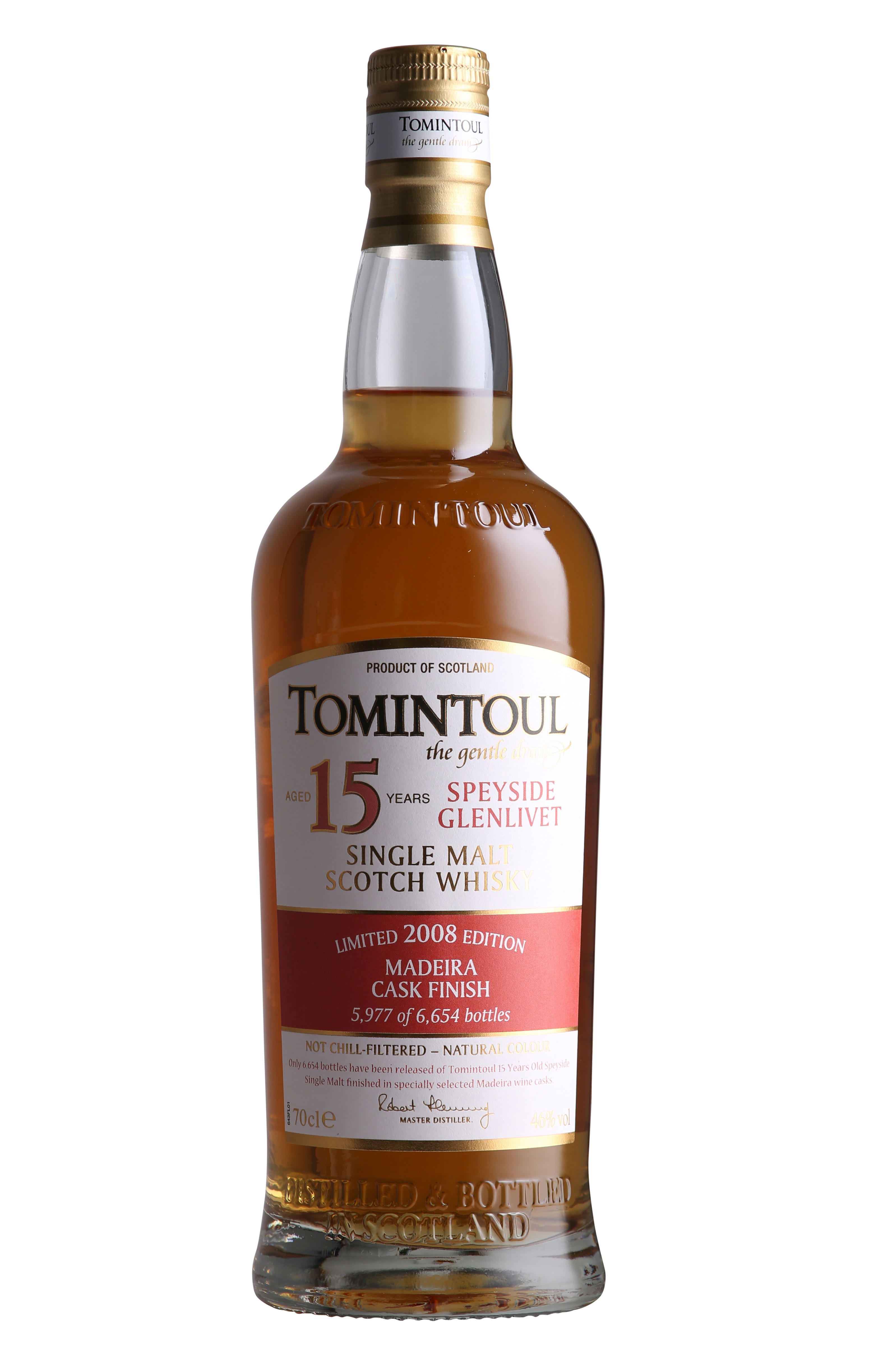 2008 Tomintoul, Madeira Cask Finish, 15-Year-Old, Speyside, Single Malt Scotch Whisky (46%)