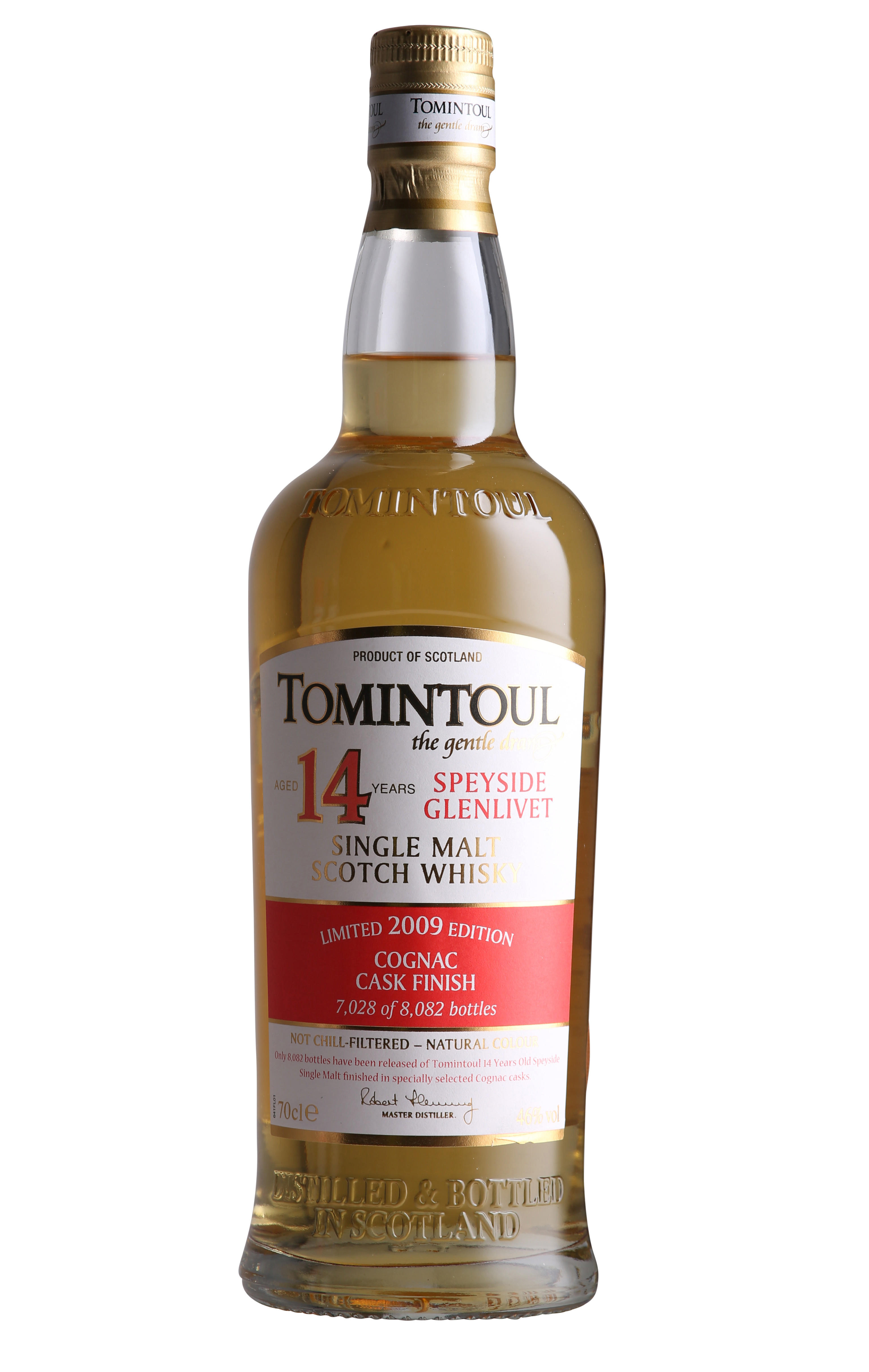 2009 Tomintoul, Cognac Cask Finish, 14-Year-Old, Speyside, Single Malt Scotch Whisky (46%) bottle