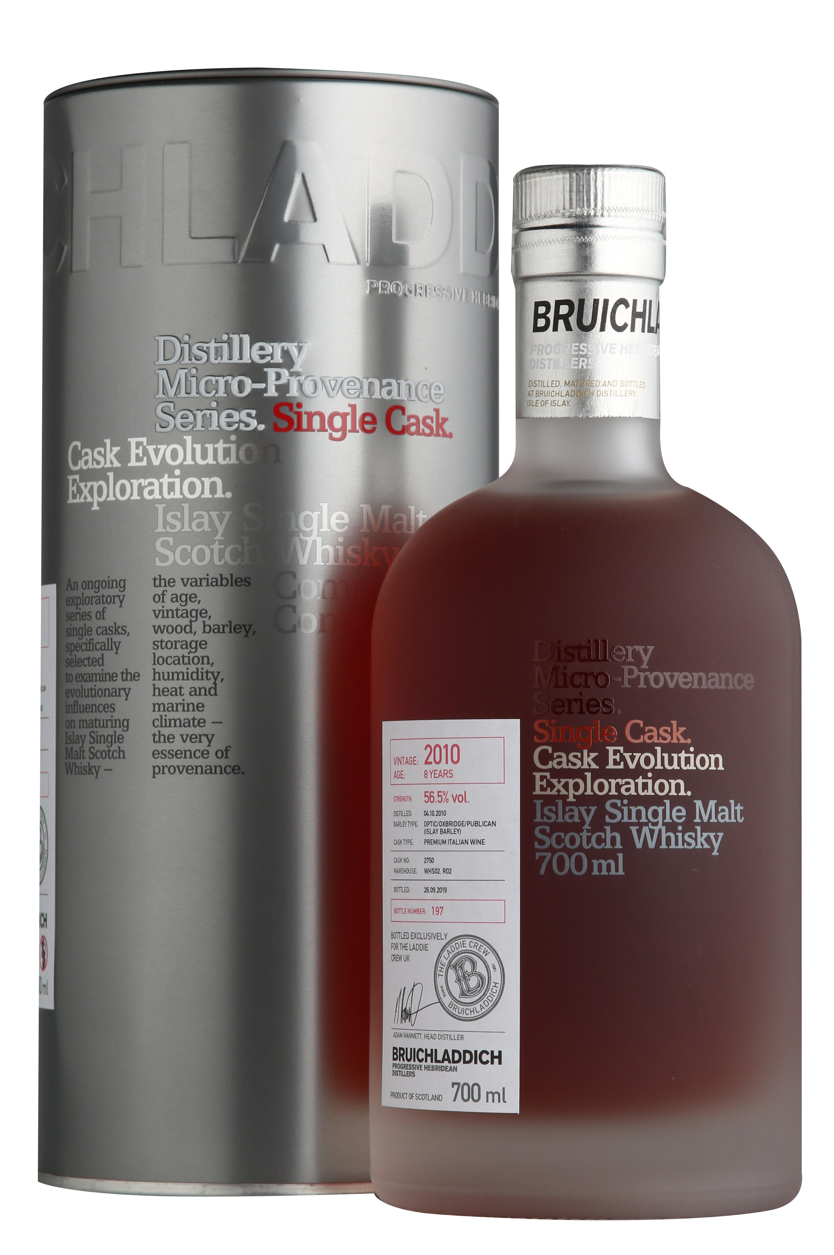 2010 Bruichladdich, Italian Wine Cask No 2750, 8-Year-Old, Whisky, (56.5%)