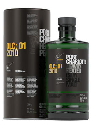 2010 Bruichladdich, Port Charlotte, OLC: 01, Heavily Peated, Islay, Single Malt Scotch Whisky (55.1%)