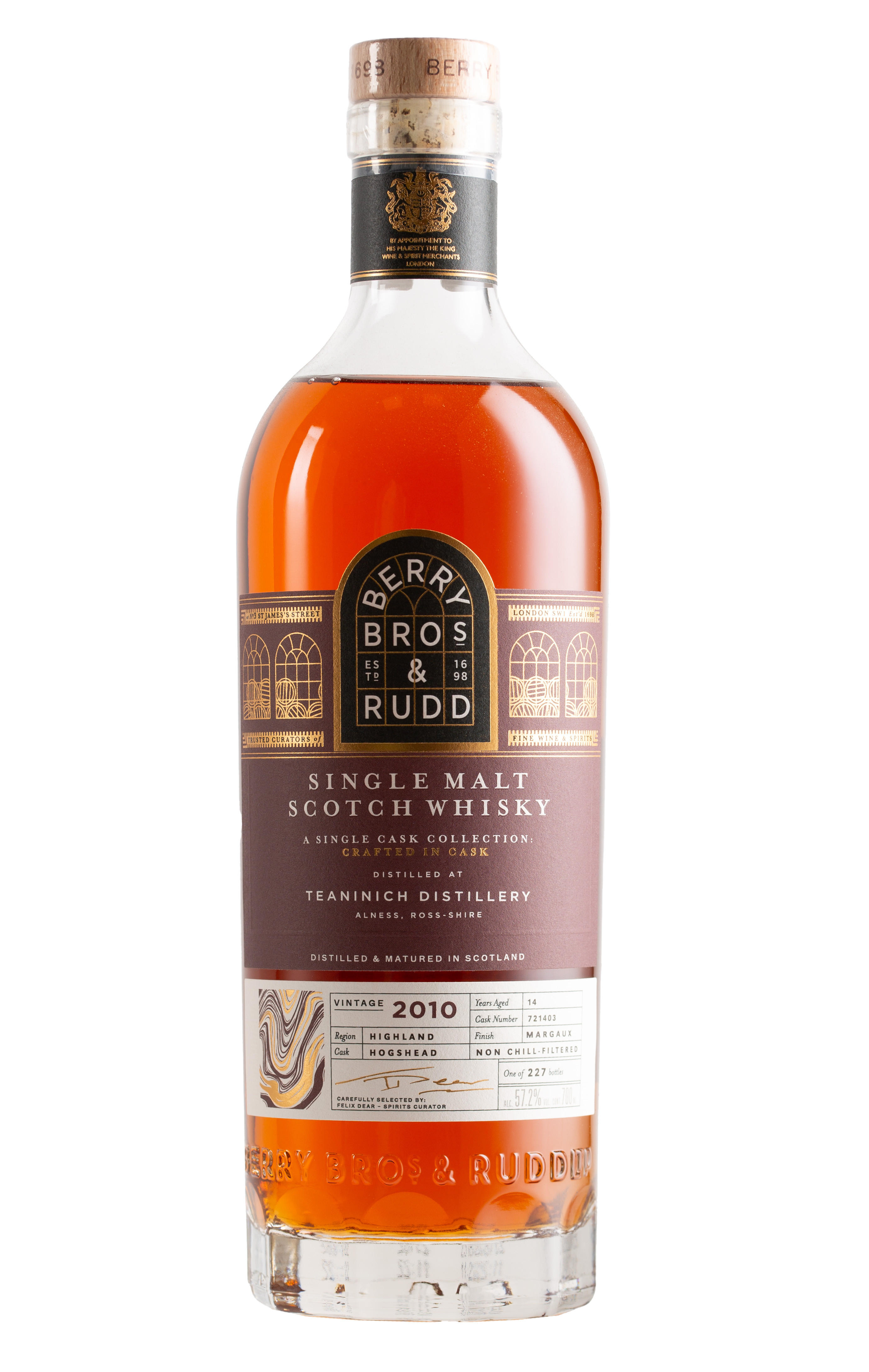 2010 Berry Bros. & Rudd Teaninich, Odyssey, Cask Ref. 721403