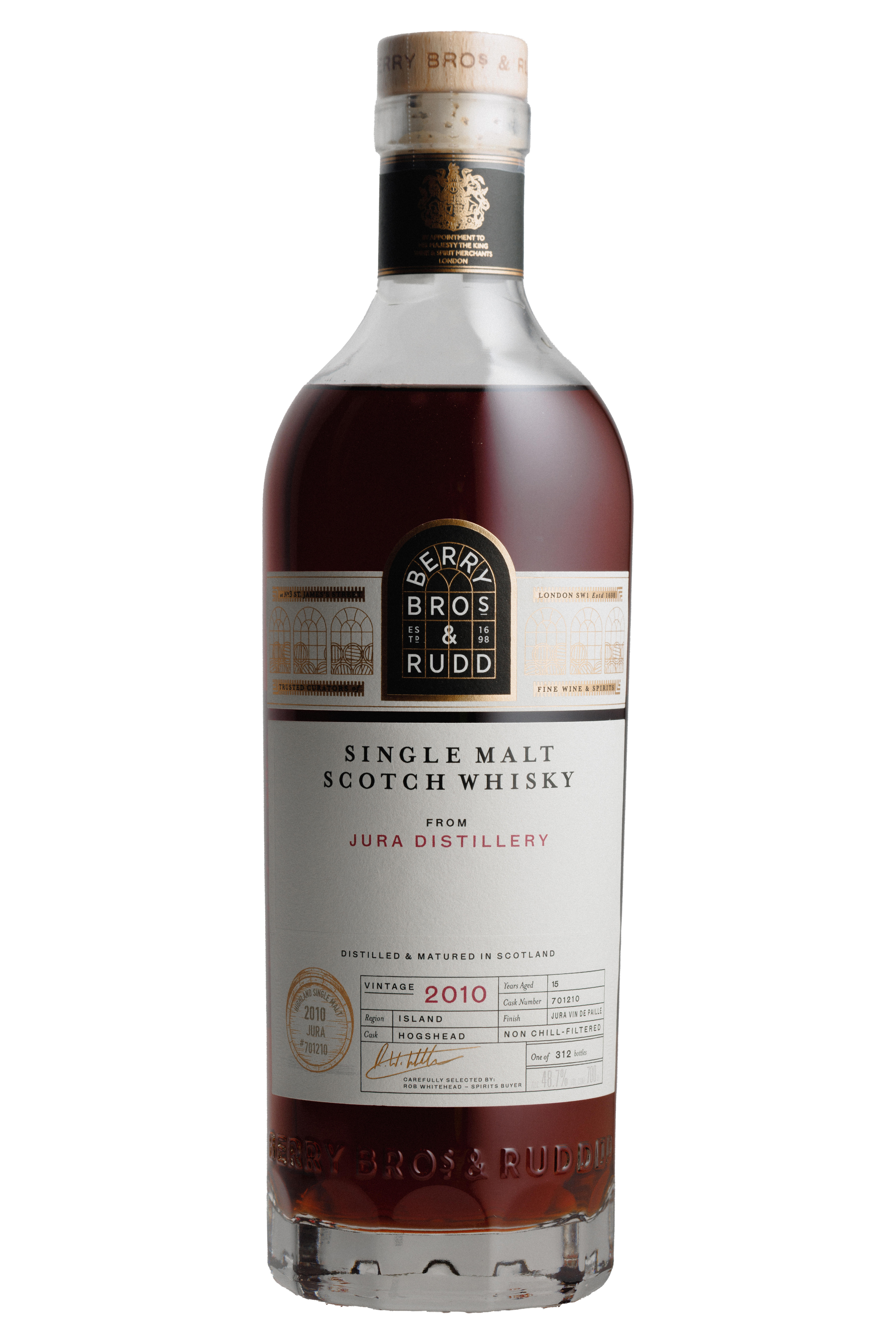 Berry Bros & Rudd シングルモルトウイスキー 2010 2010 Berry Bros. & Rudd Jura, Cask Ref. 701210, Island, Single