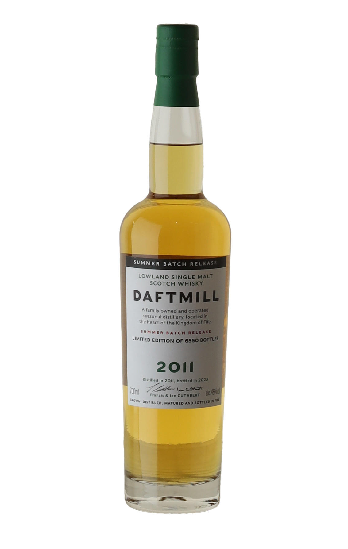 2011 Daftmill, Summer Release, Bottled 2023, Lowland, Single Malt Scotch Whisky (46%)