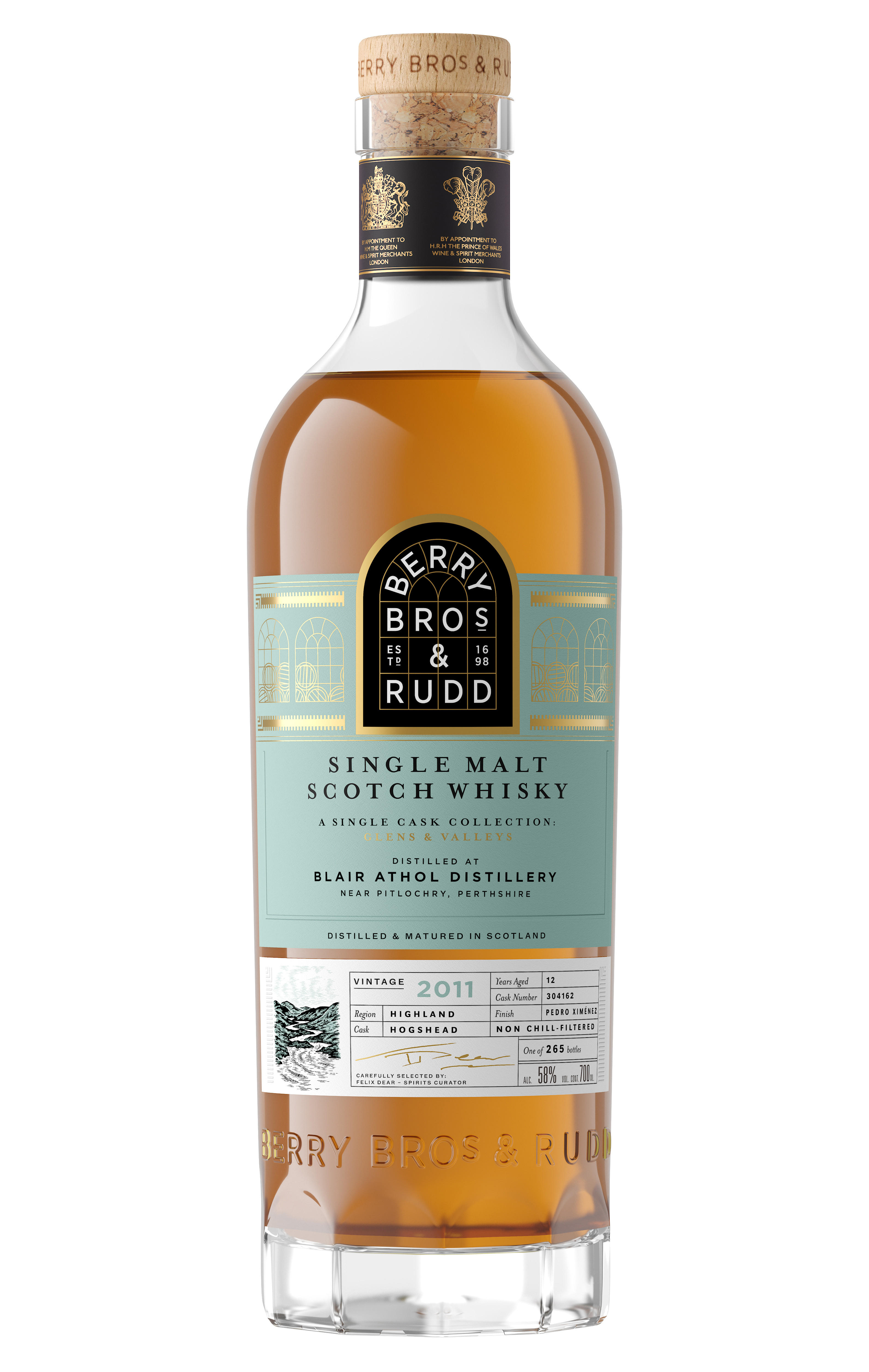 2011 Berry Bros. & Rudd Blair Athol, Cask Ref. 304162, Highland, Single Malt Scotch Whisky (58%) bottle