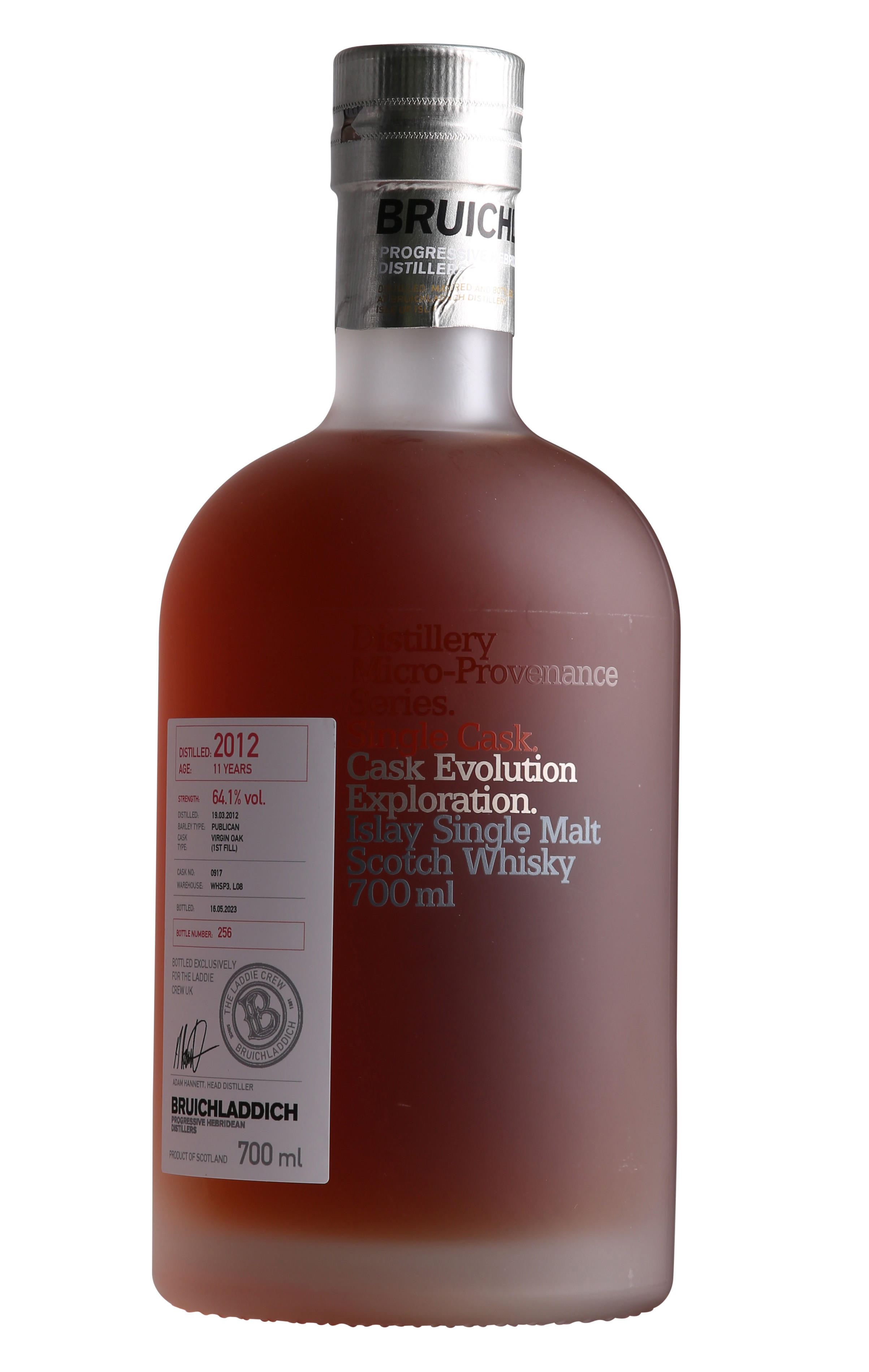 2012 Bruichladdich, Single 1st-Fill Virgin Oak Cask, 11-Year-Old, Islay, Single Malt Scotch Whisky (64.1%)