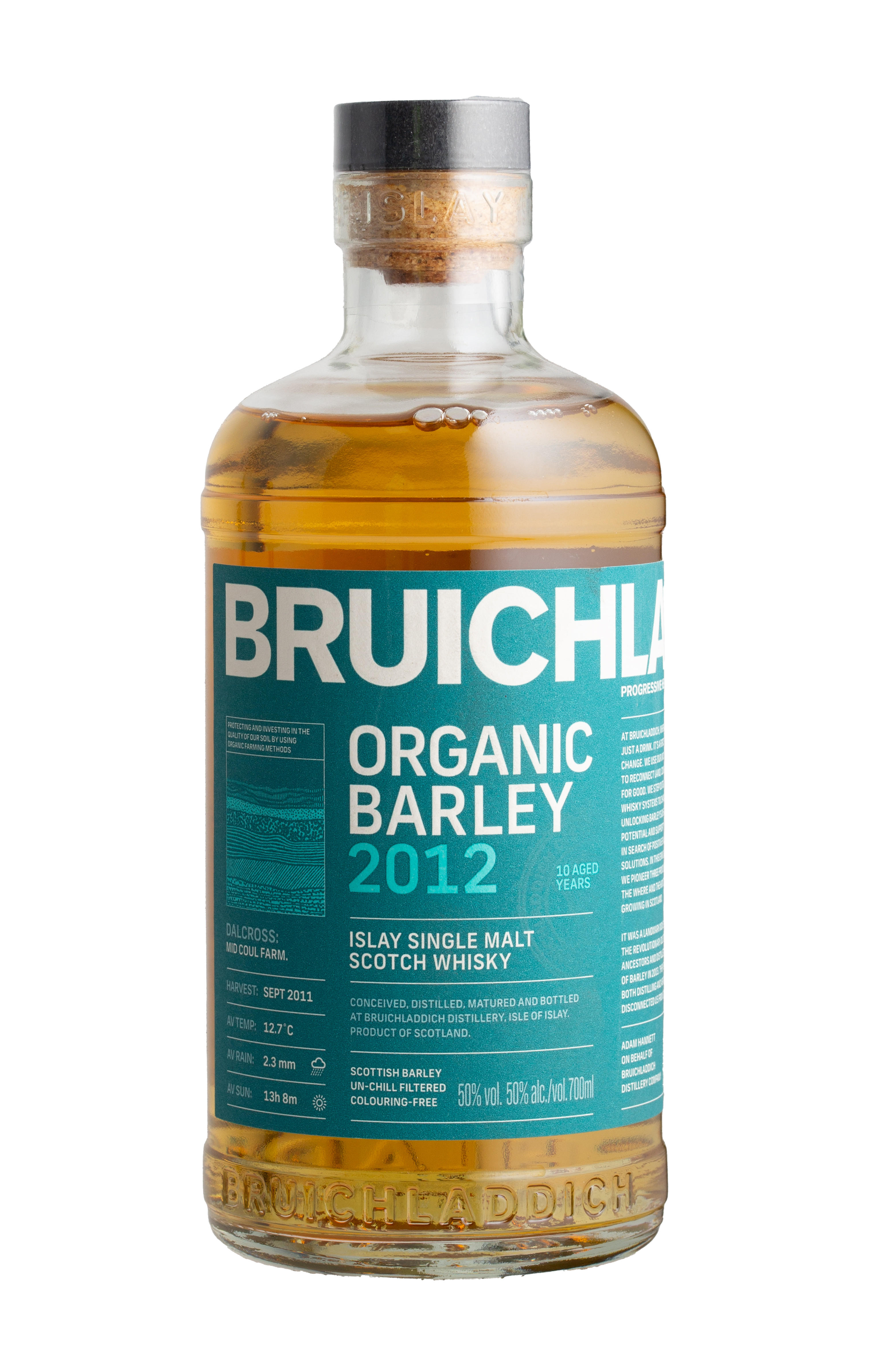 2012 Bruichladdich, The Organic, Islay, Single Malt Scotch Whisky (50%)