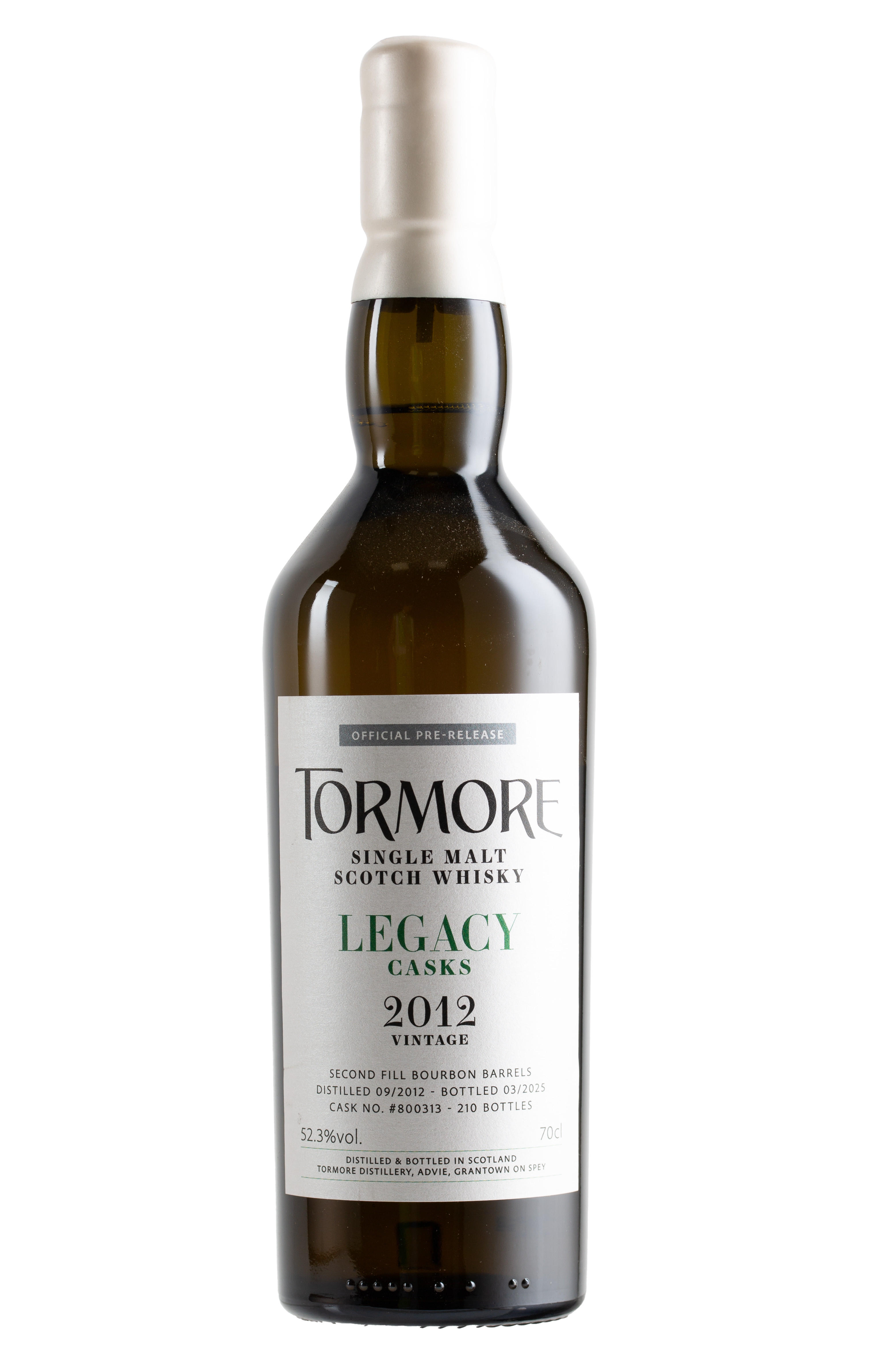 2012 Tormore, Legacy Casks, Speyside, Single Malt Scotch Whisky (52.3%) bottle