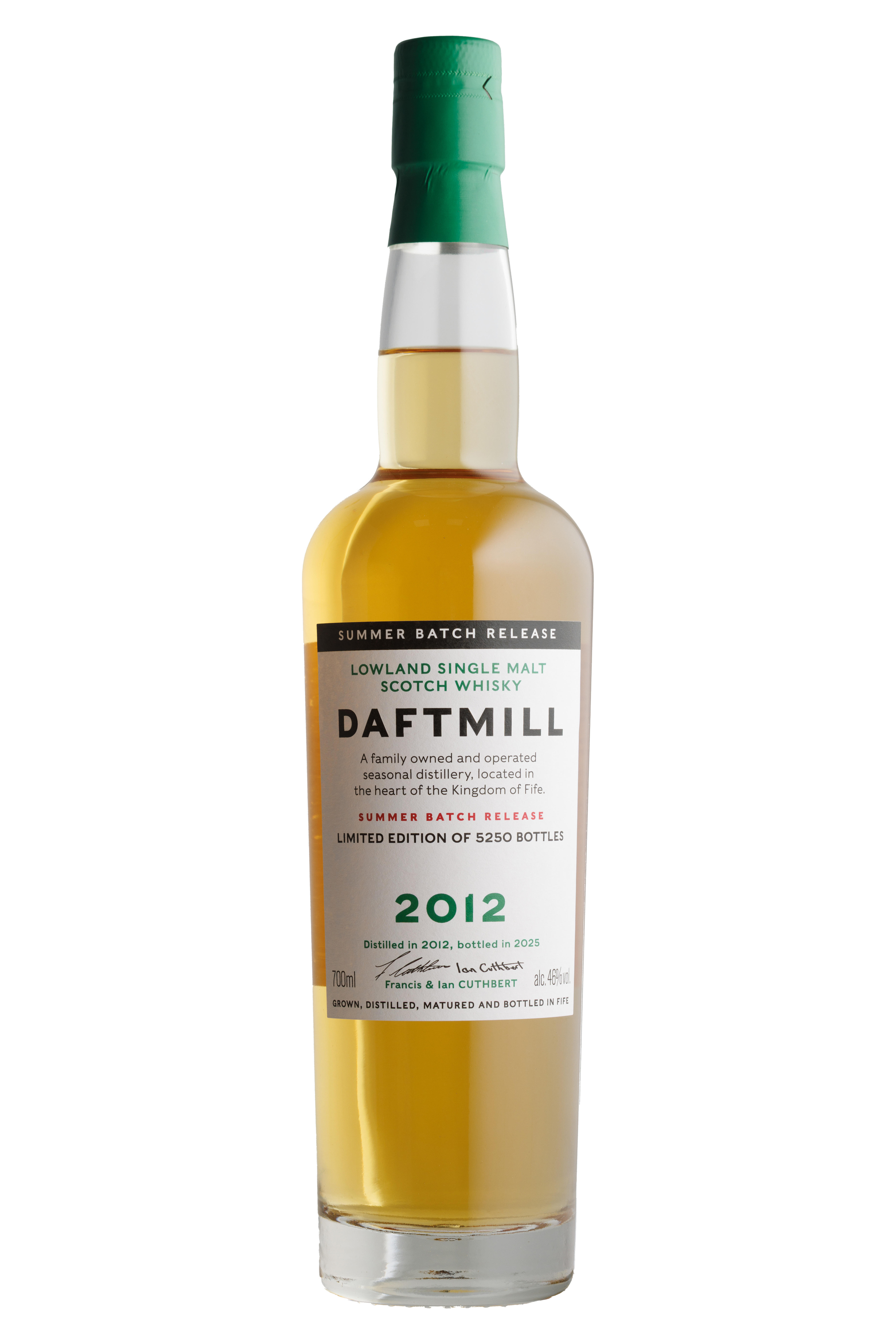 2012 Daftmill, Summer Batch Release, Bottled 2025, Lowland, Single Malt Scotch Whisky (46%)