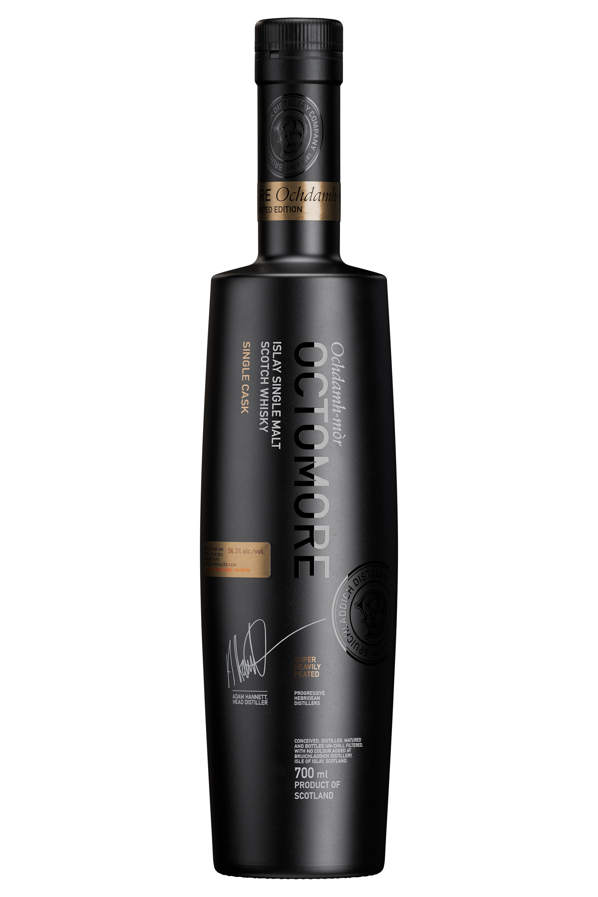 2012 Bruichladdich, Octomore, Single Ex-Rivesaltes Cask, 12-Year-Old, Islay, Single Malt Scotch Whisky (56.3%) bottle