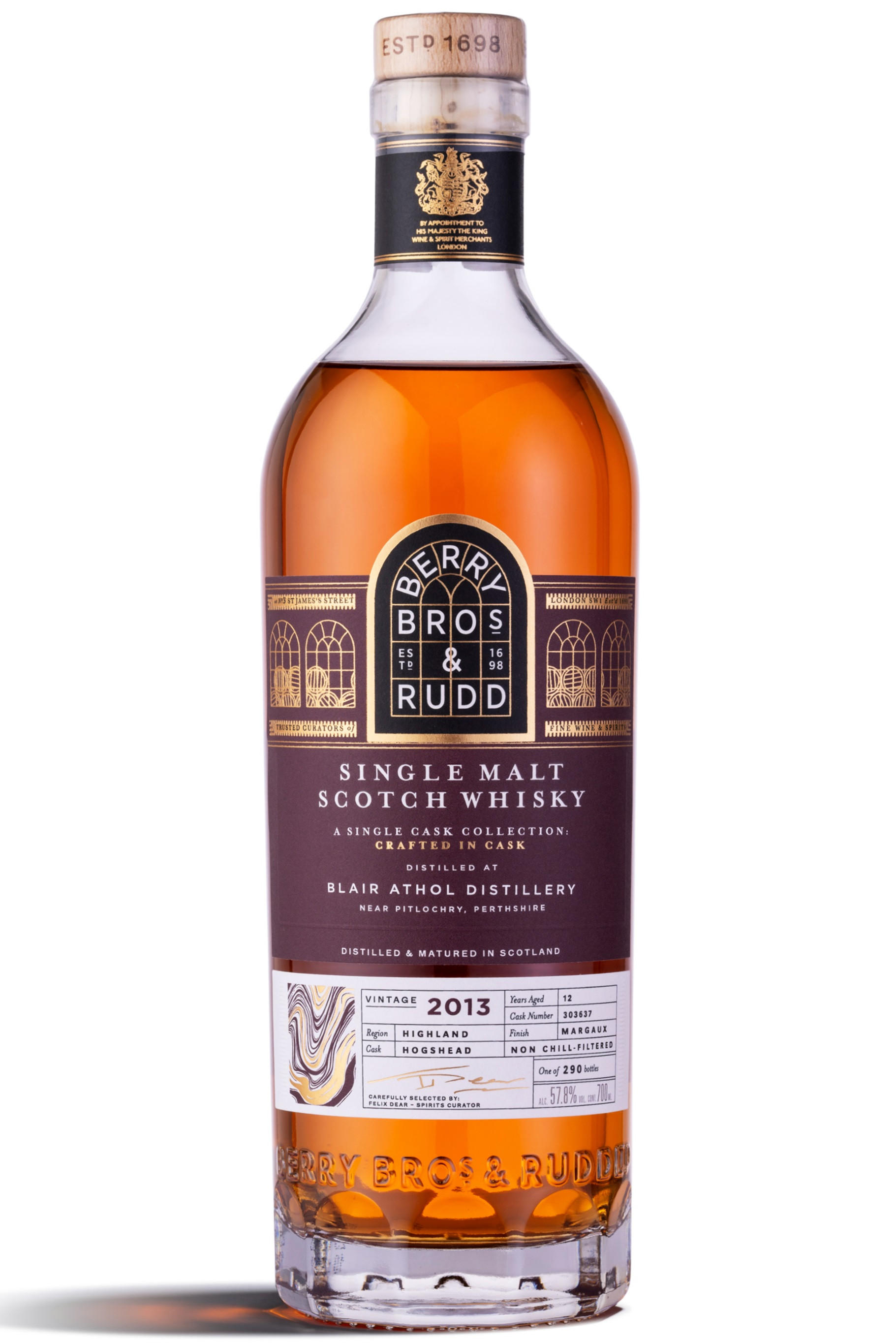 2013 Berry Bros. & Rudd Blair Athol, Odyssey, Cask Ref. 303637, Highland, Single Malt Scotch Whisky (57.8%) bottle