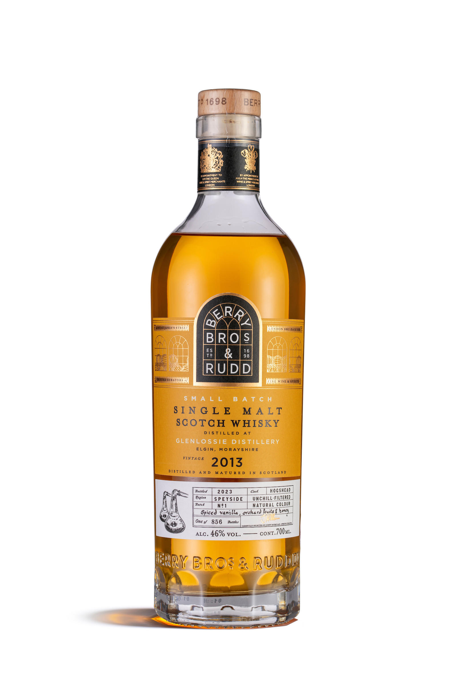 2013 Berry Bros. & Rudd Glenlossie, Small Batch, Cask Ref. 6136, 6137, 6138, Speyside, Single Malt Scotch Whisky (46%)