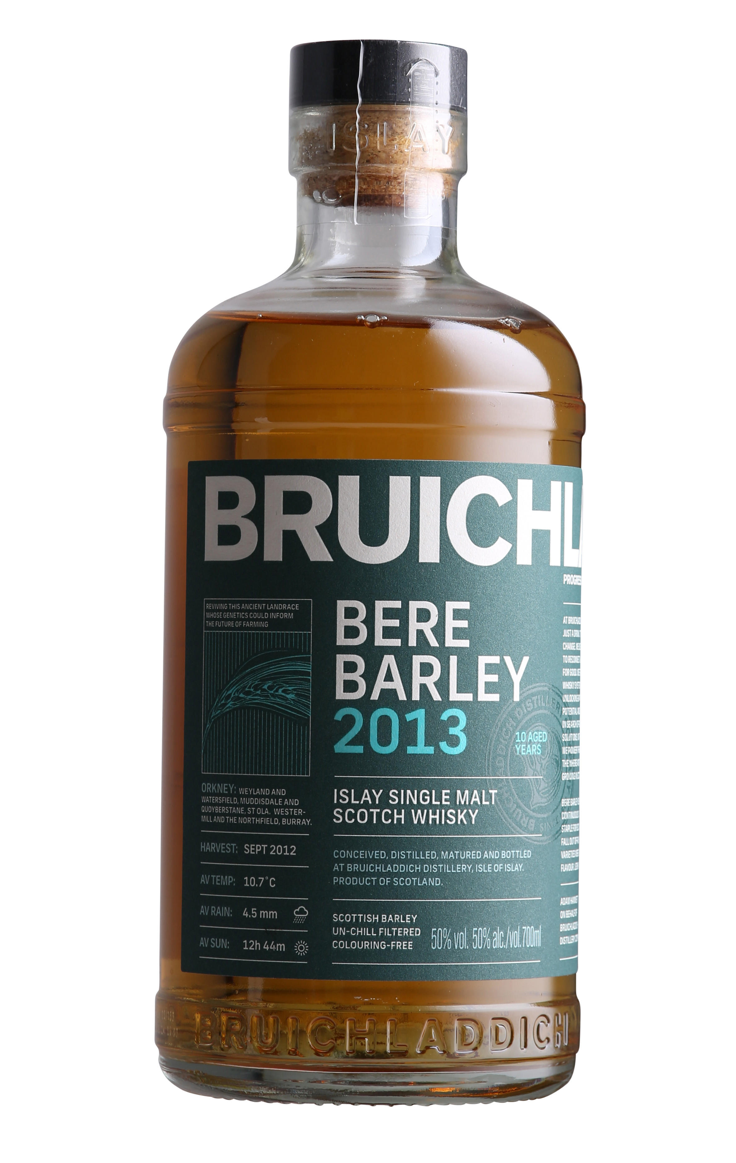 2013 Bruichladdich, Bere Barley, Islay, Single Malt Scotch Whisky (50%)