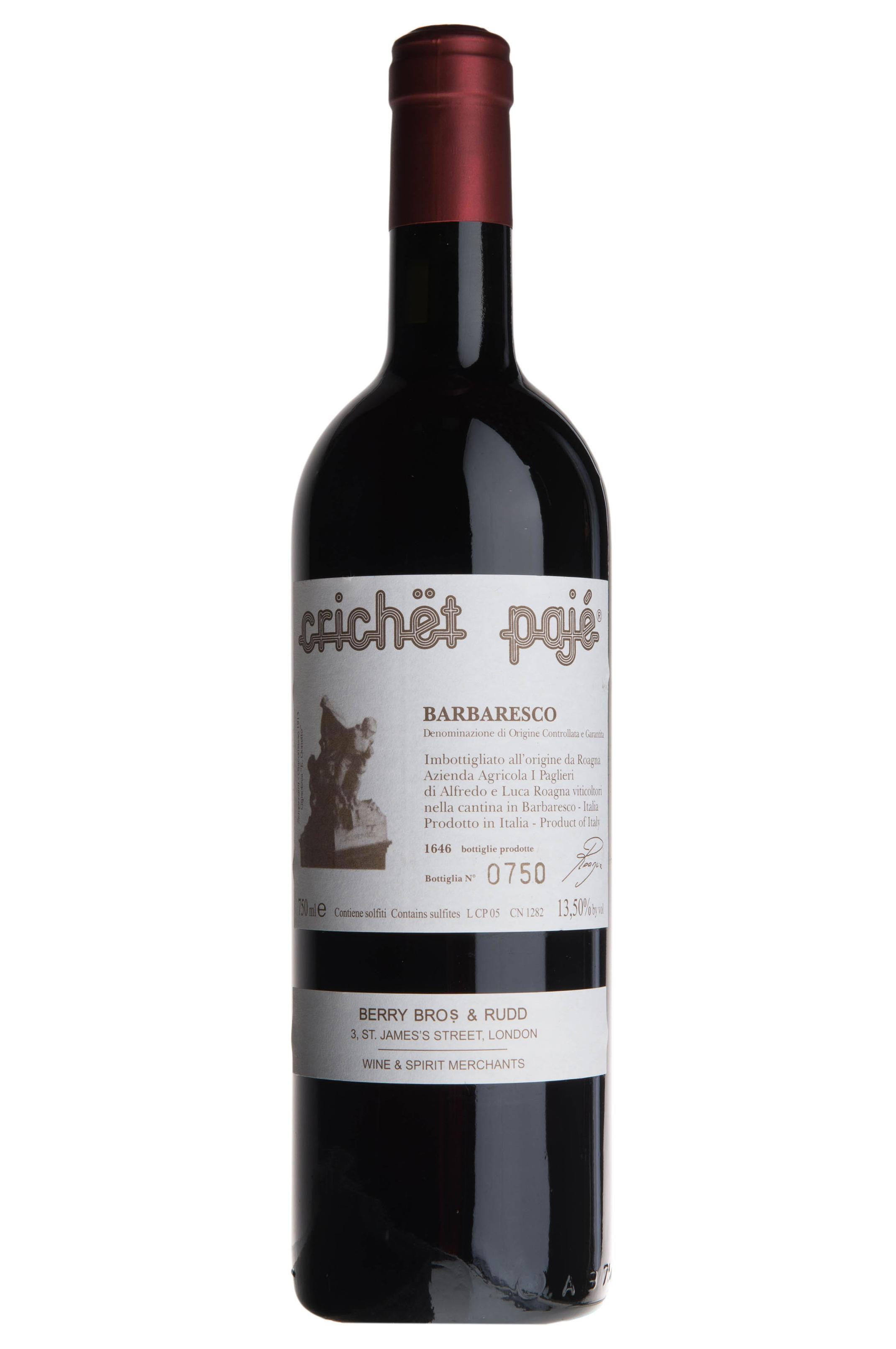 2014 Barbaresco, Crichët Pajé, Roagna, Piedmont, Italy