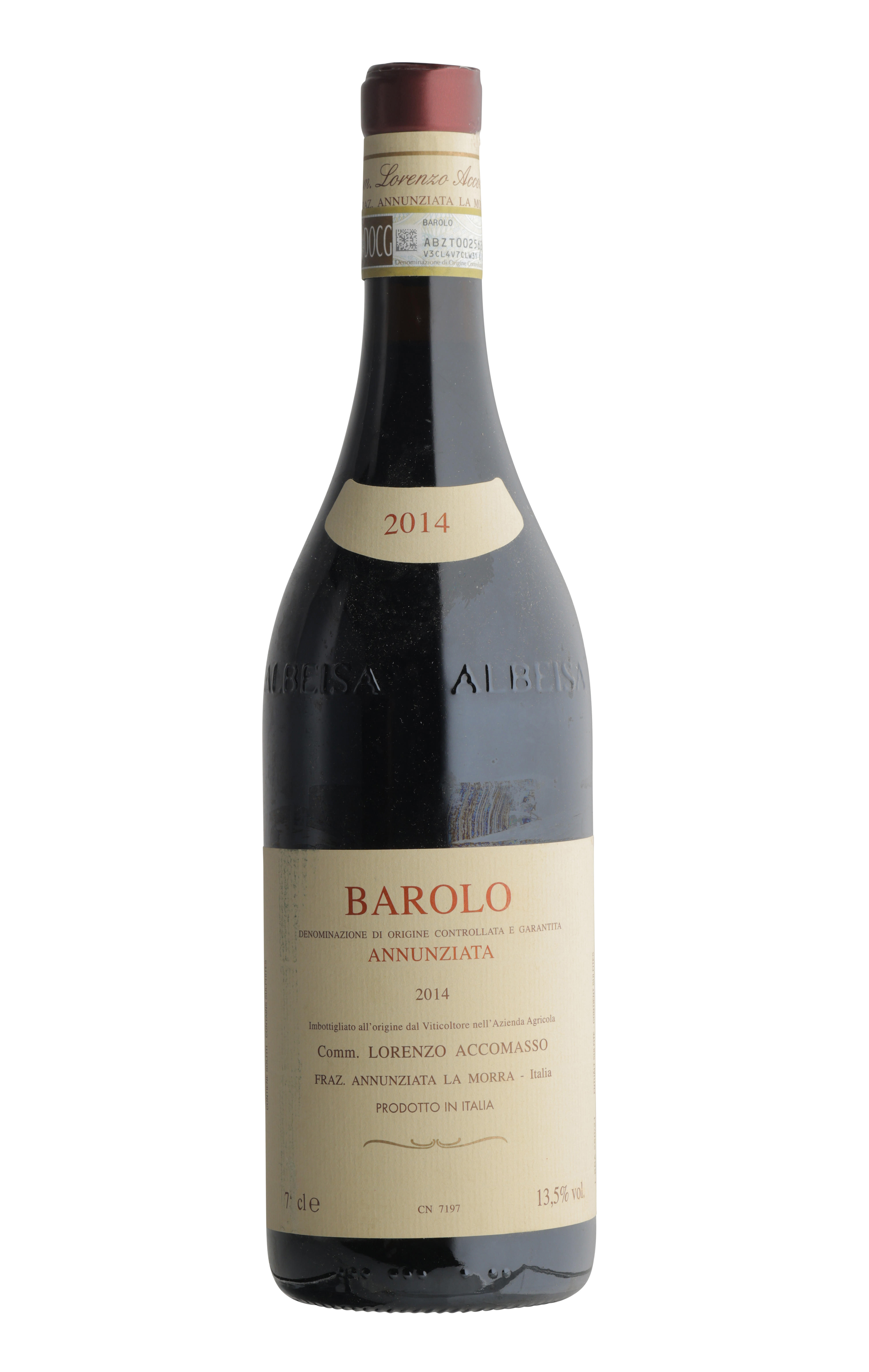 2014 Barolo, Annunziata, Comm. Lorenzo Accomasso, Piedmont, Italy