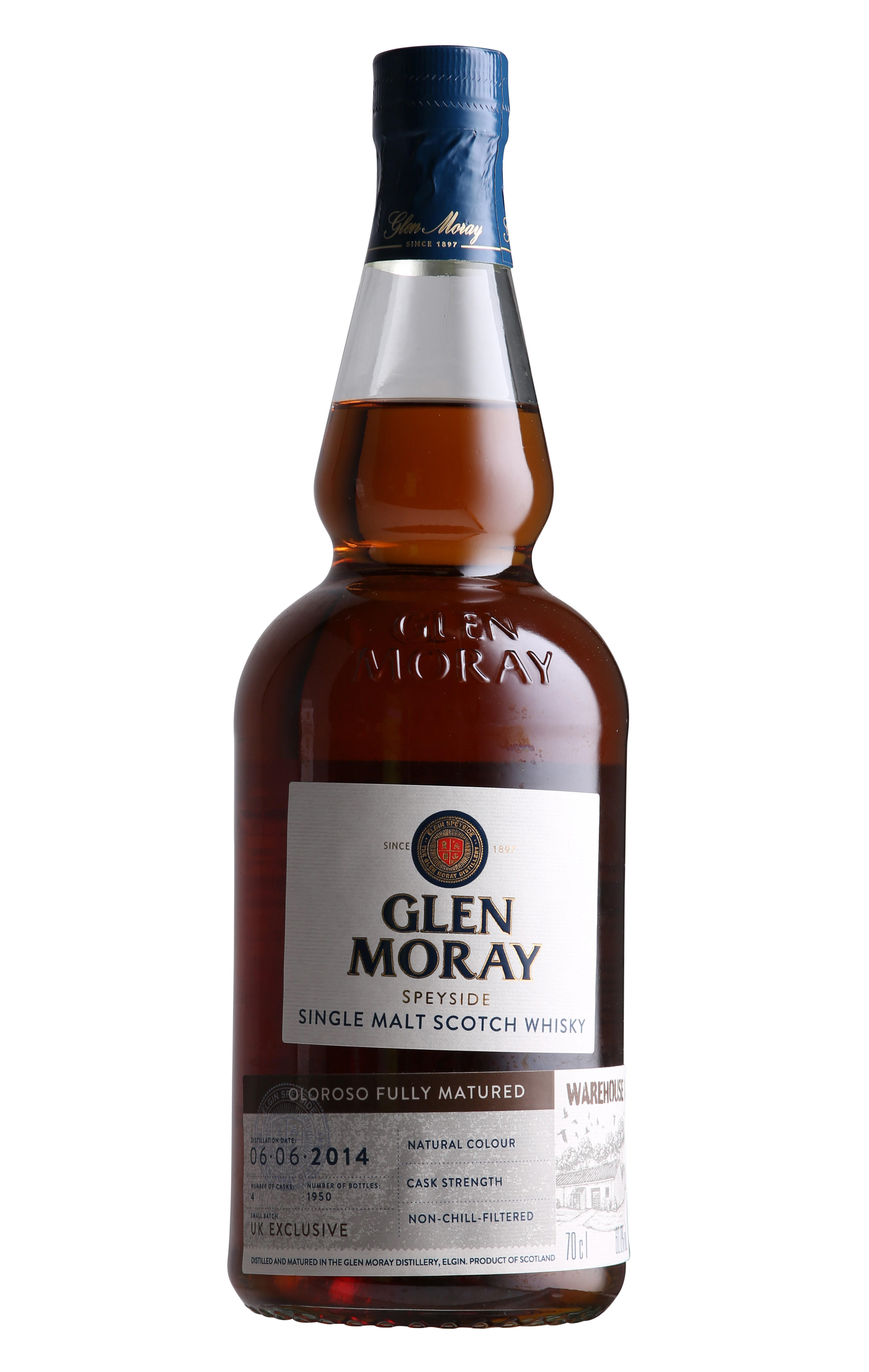 2014 Glen Moray, Warehouse 1, Oloroso Cask, Speyside, Single Malt Scotch Whisky (60%)