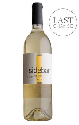 2015 Sidebar, Sauvignon Blanc, High Valley, Lake County, California, USA