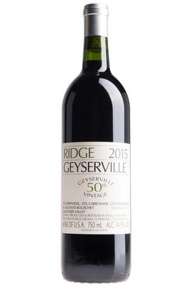 2015 Ridge Vineyards, Geyserville, Alexander Valley, Sonoma County, California, USA