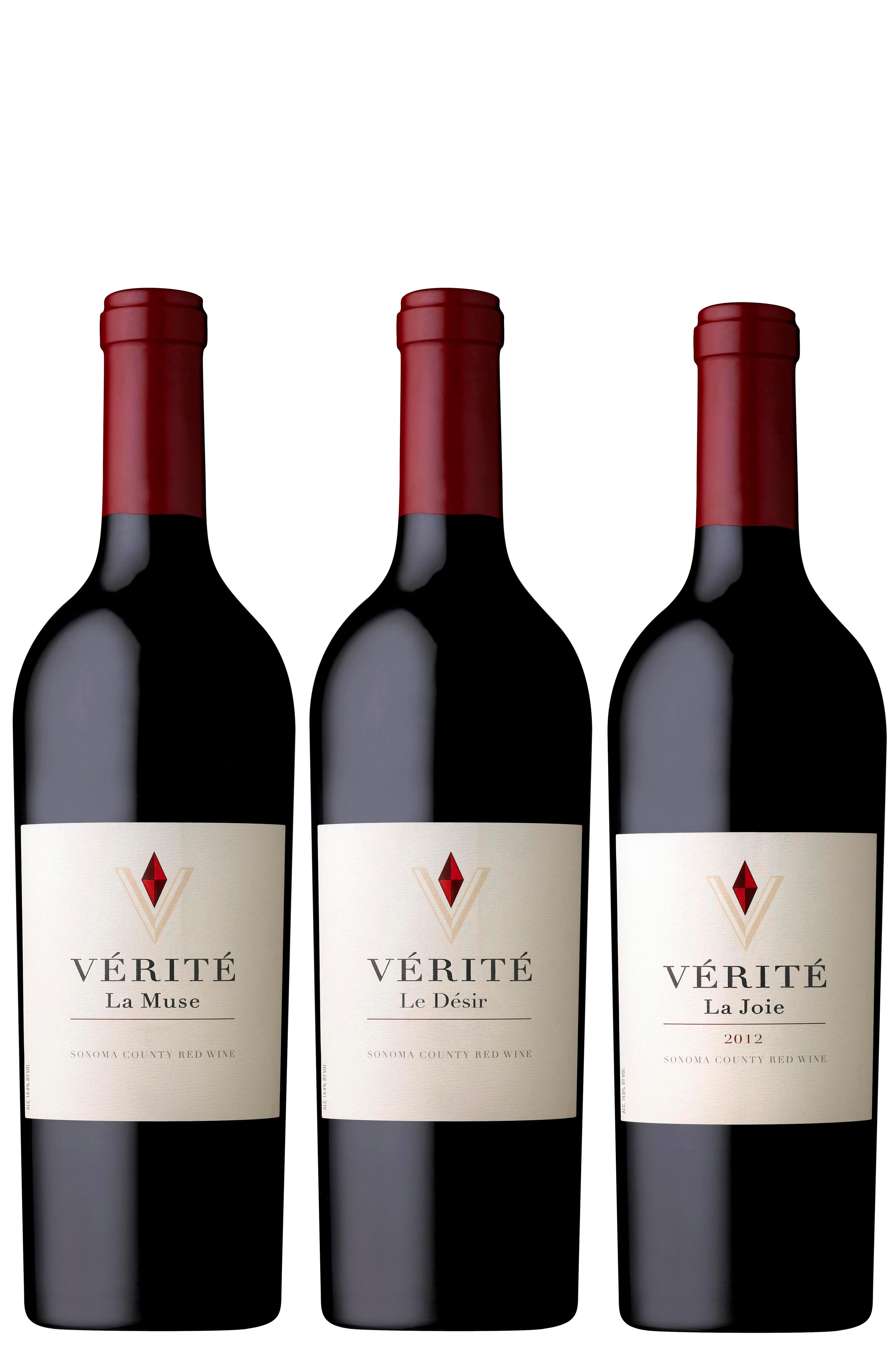 2015 Vérité, Horizontal (La Désir, La Muse, La Joie), Three-Bottle Assortment Case
