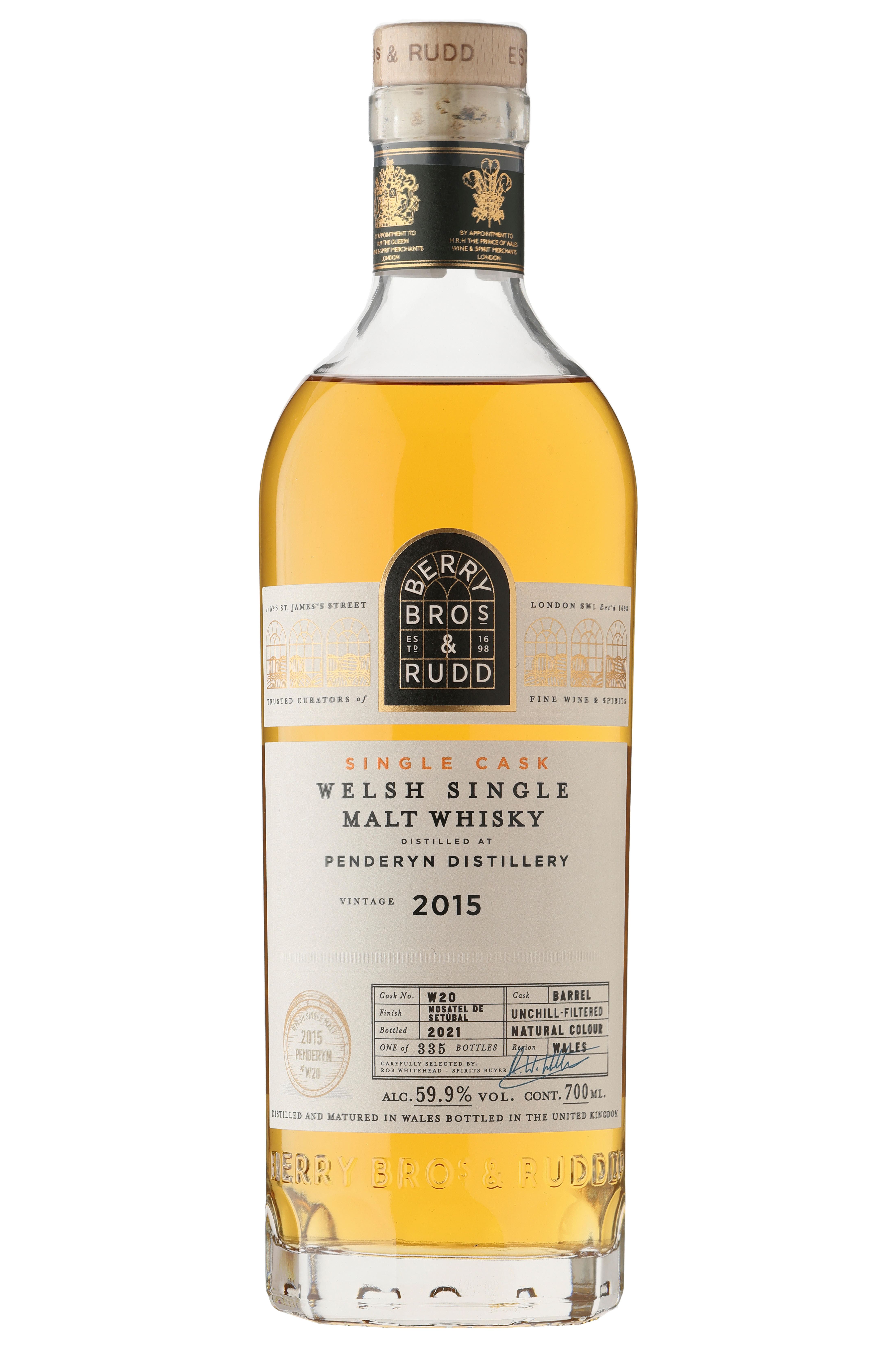 2015 Berry Bros. & Rudd Penderyn, Cask Ref. W20, Single Malt Whisky, Wales (59.9%) bottle