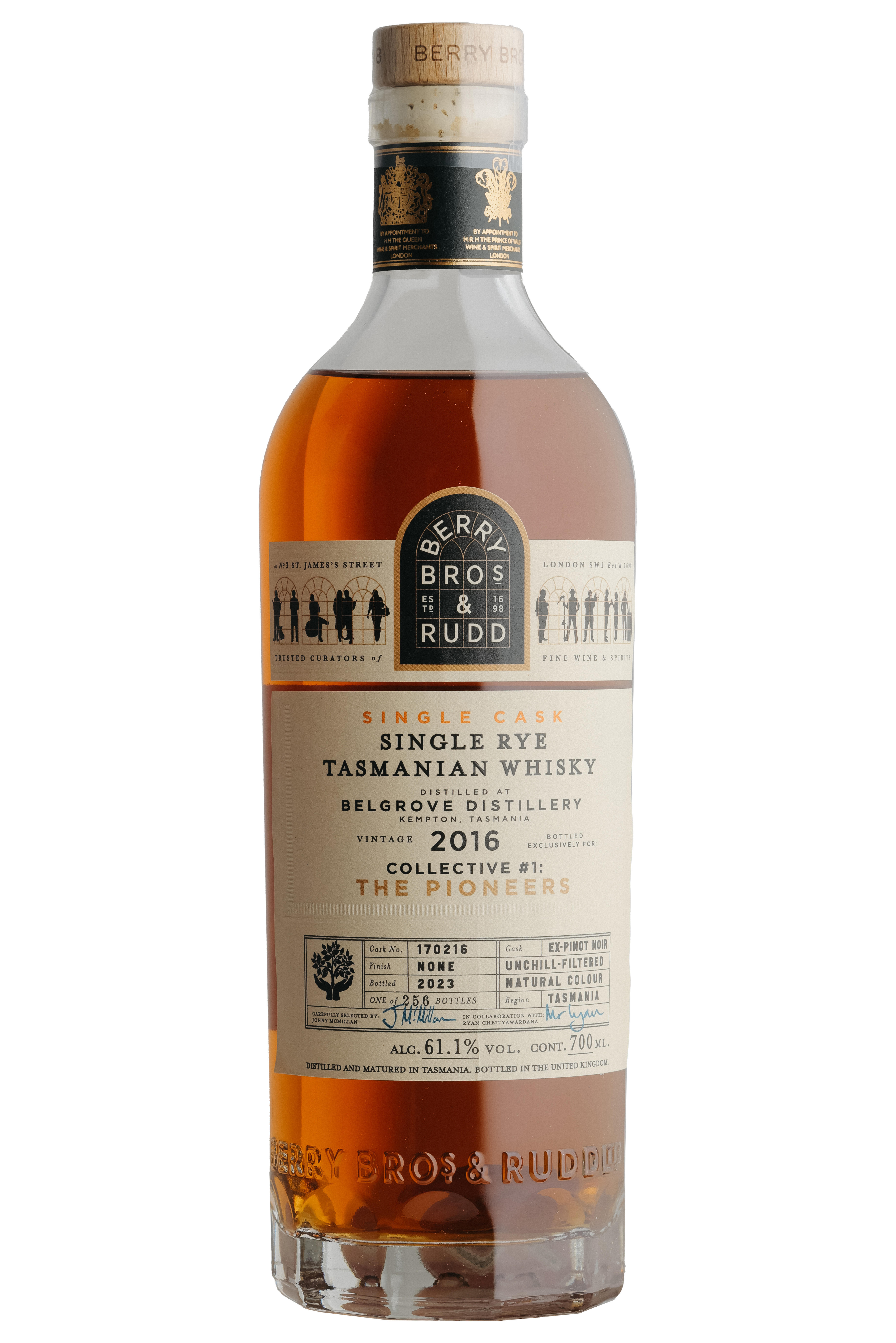 2016 Berry Bros. & Rudd Belgrove, Cask Ref. 170216, Single Rye Whiskey, Australia (61.1%)