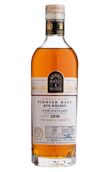 2016 Berry Bros. & Rudd Kyrö, Cask Ref. 16037, Malt Rye Whisky, Finland (54.6%)