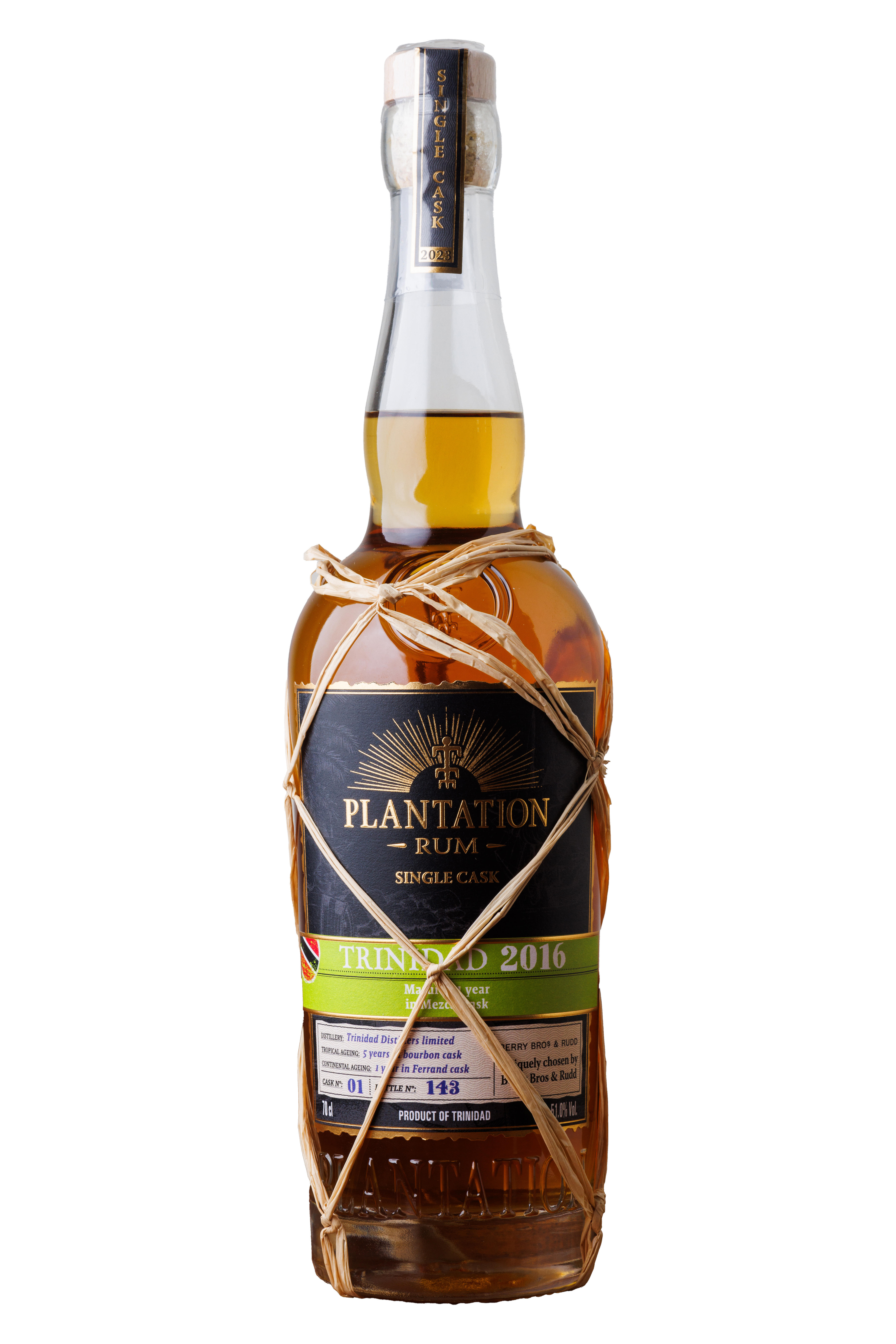 2016 Plantation, Single Cask, 2023 Release, Mezcal Cask, Rum, Trinidad (51%) bottle