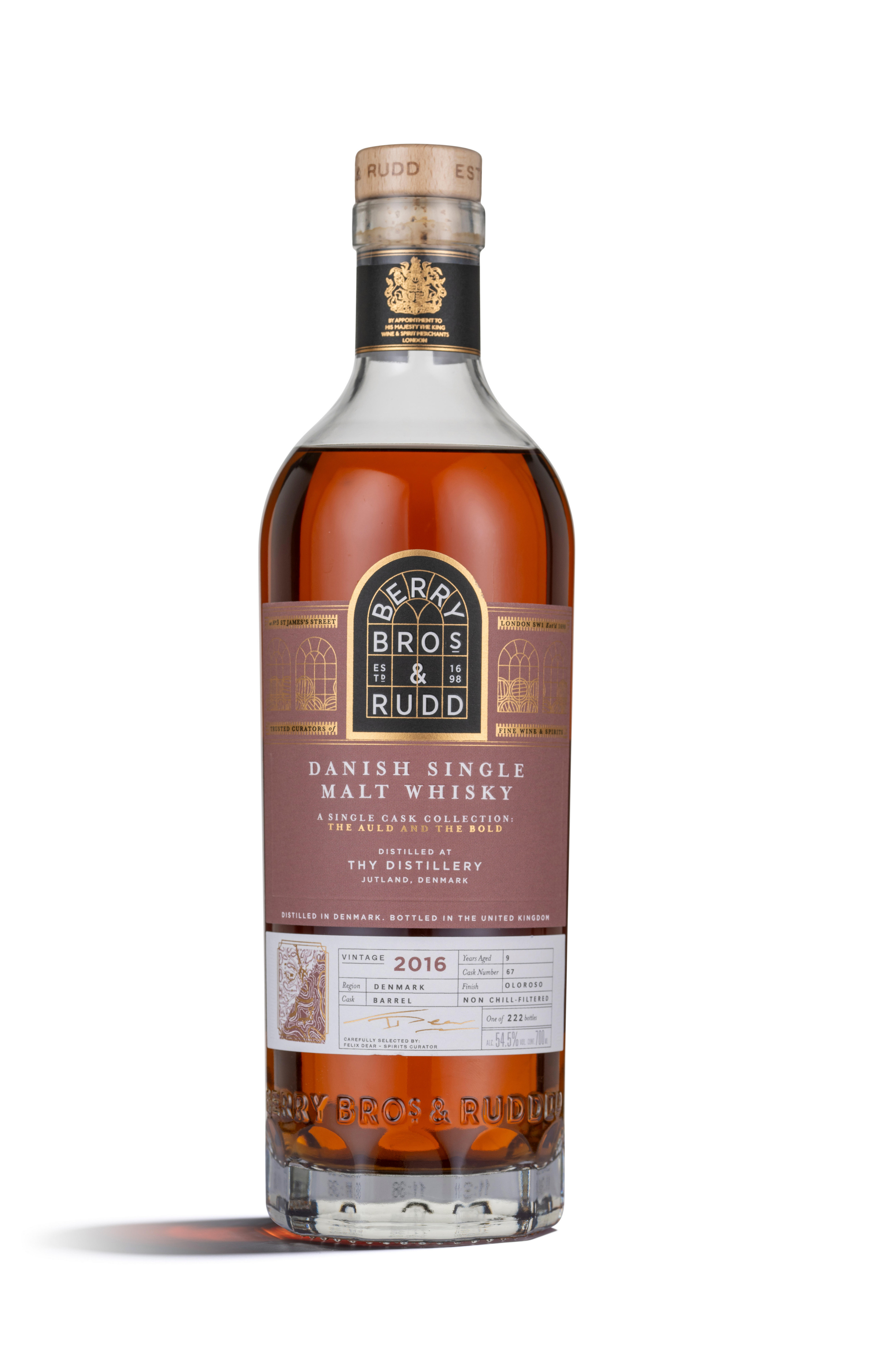 2016 Berry Bros. & Rudd Thy, The Auld & The Bold, Cask Ref. 67, Single Malt Whisky, Denmark (54.5%) bottle