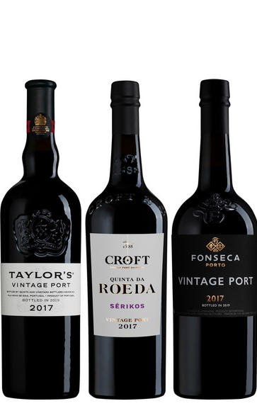 2017 Vintage Port Trio Pack, 1x Taylors, 1xFonseca, 1xCroft, Douro, Portugal