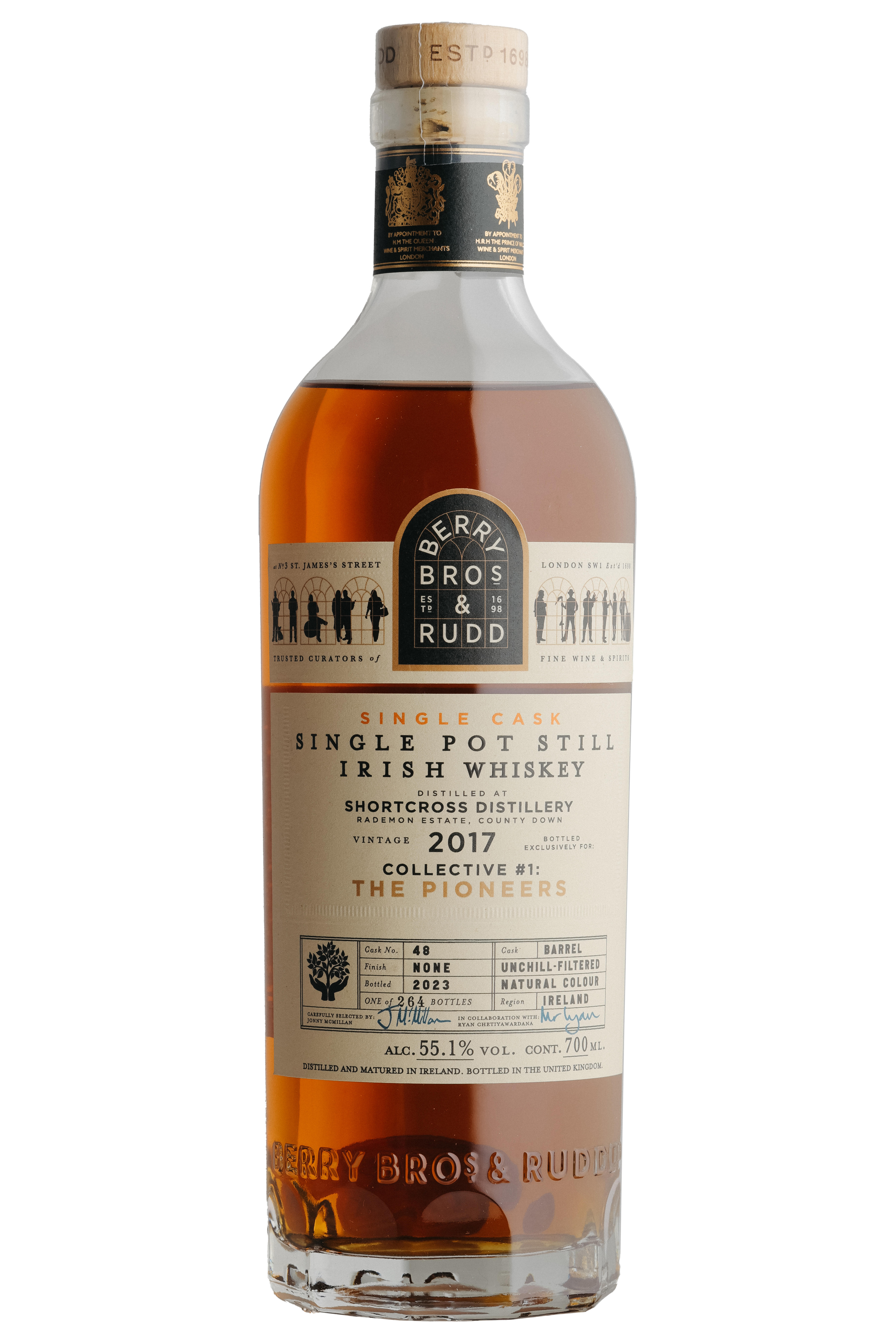 2017 Berry Bros. & Rudd Rademon Estate Shortcross, Cask Ref. 48, County Down, Single Pot Still Whiskey, Ireland (55.1%)