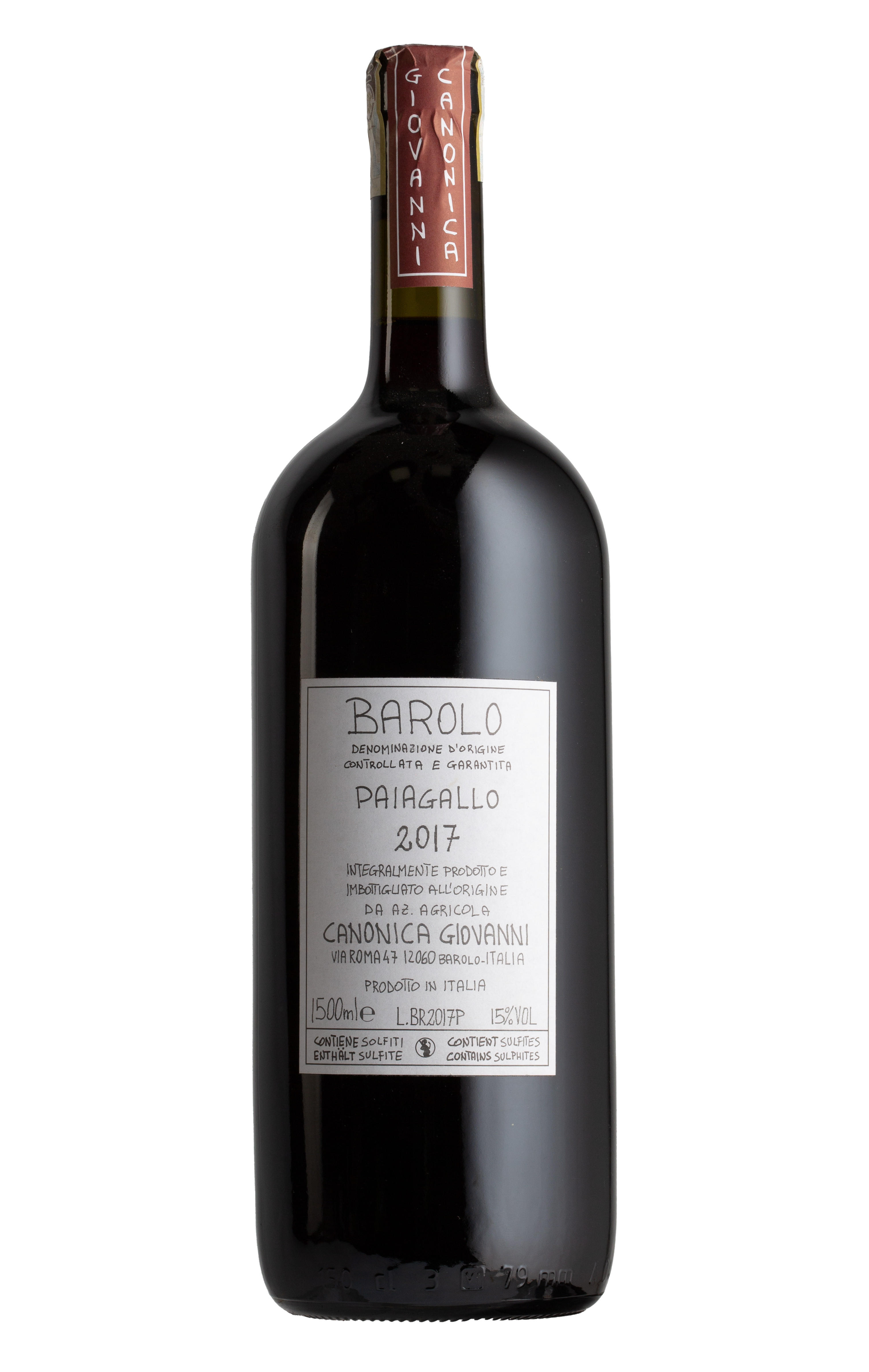 2017 Barolo, Piè Rupestris, Otin Fiorin, Cappellano, Piedmont, Italy