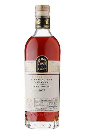 2017 Berry Bros. & Rudd Few Rye, Cask No. 1718, Straight Rye Whiskey, USA (57.6%)