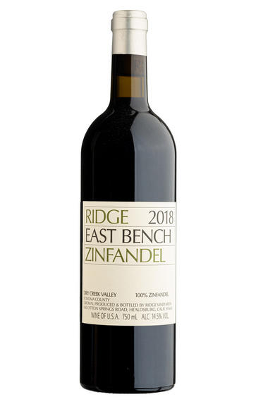 2018 Ridge Vineyards, East Bench Zinfandel, Dry Creek Valley, Sonoma County, California, USA