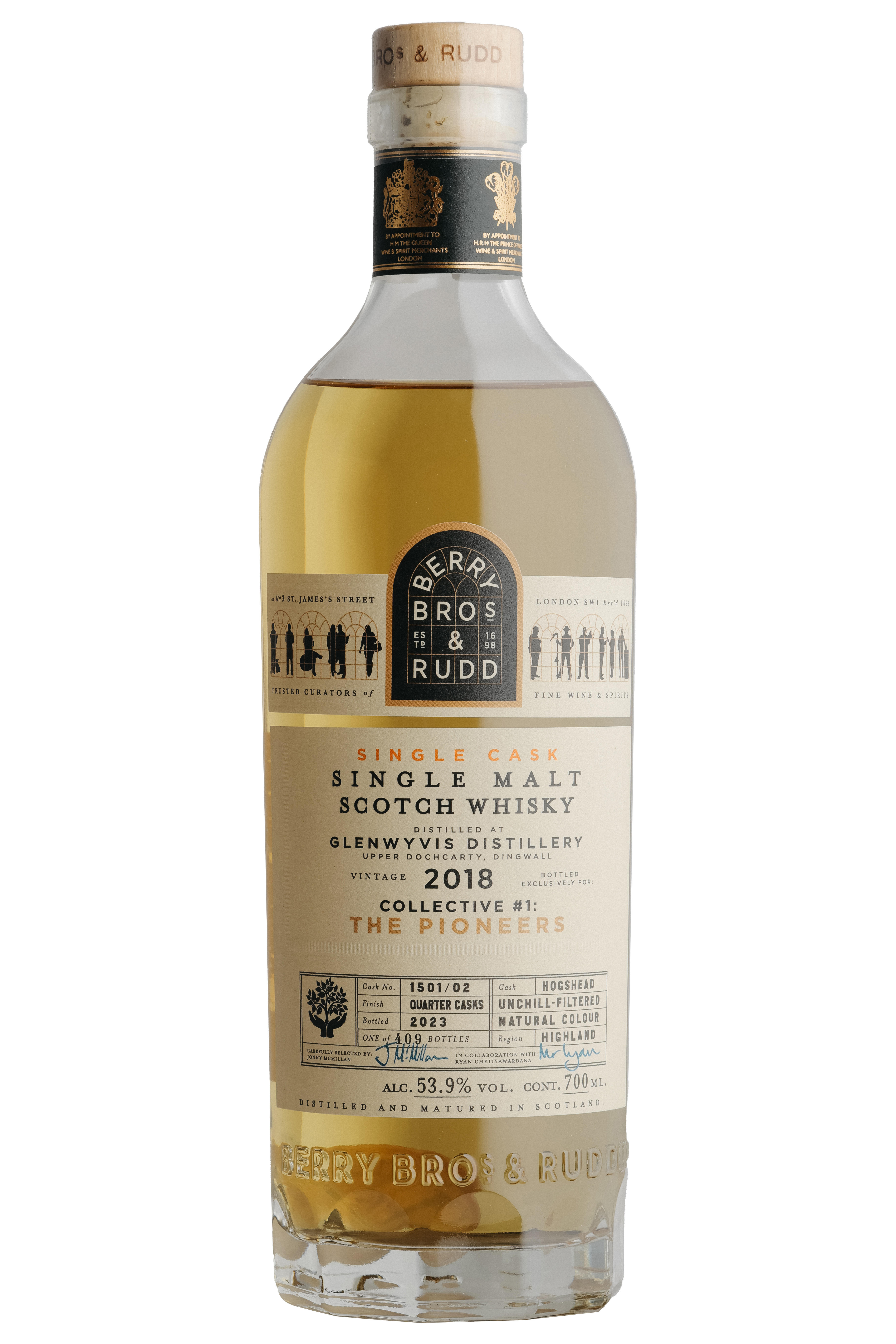 2018 Berry Bros. & Rudd Glen Wyvis, Cask Ref. 1501/1502, Highland, Single Malt Scotch Whisky (53.9%) bottle