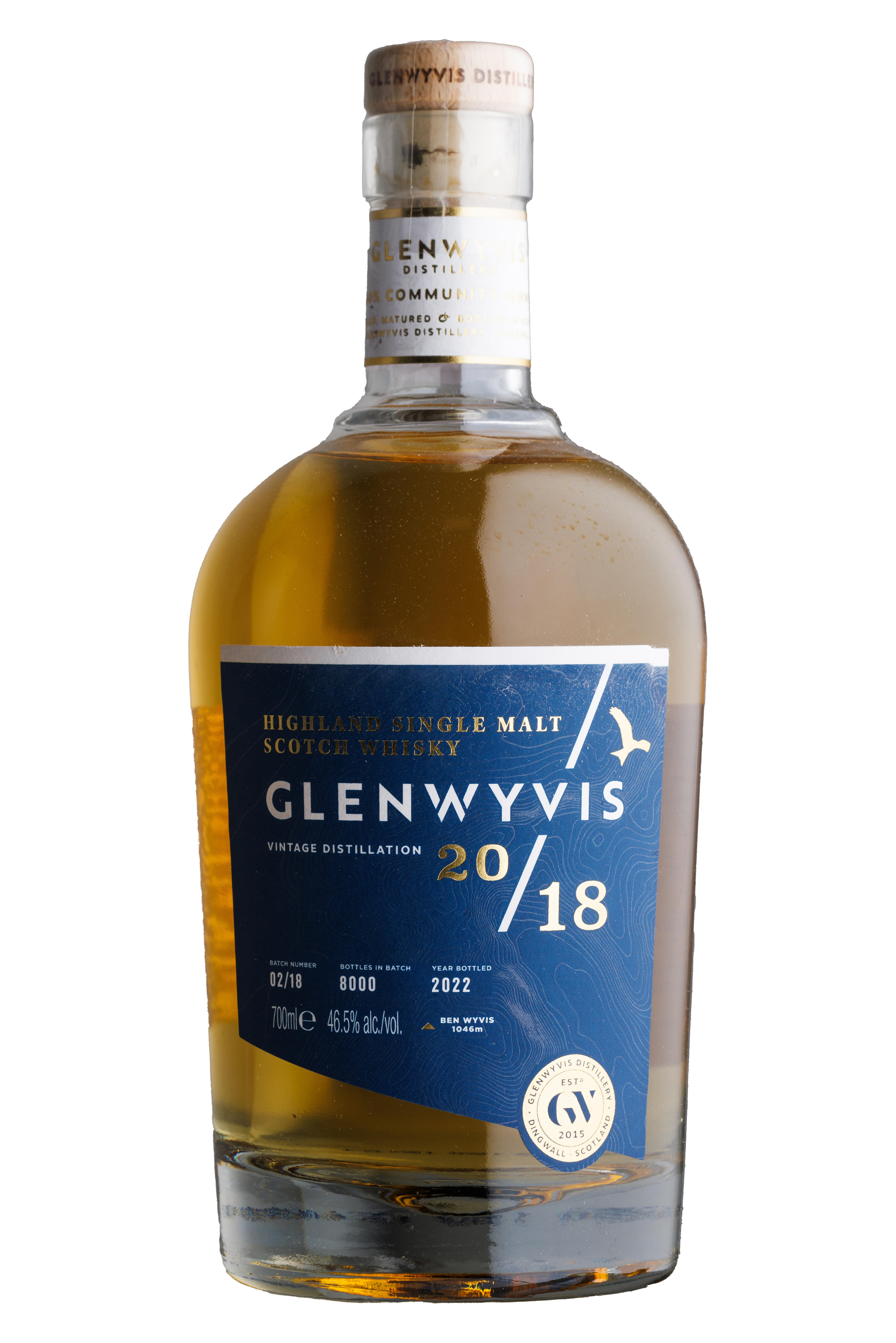 2018 Glen Wyvis, Batch 02/18, Highland, Single Malt Scotch Whisky (46.5%)