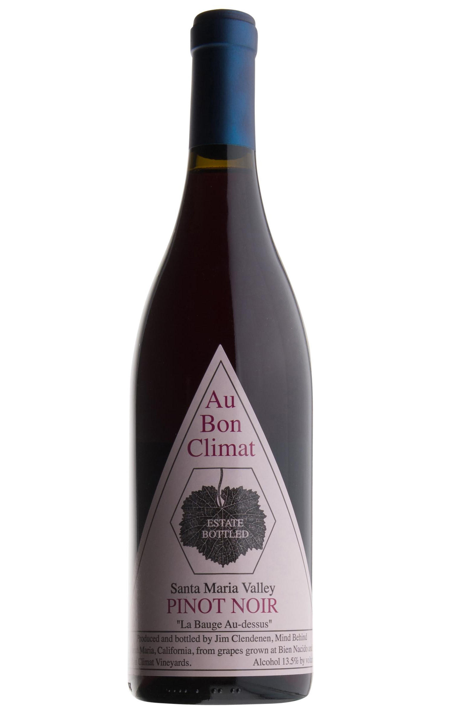 2019 Au Bon Climat, La Bauge Au-dessus Pinot Noir, Santa Maria Valley, California, USA