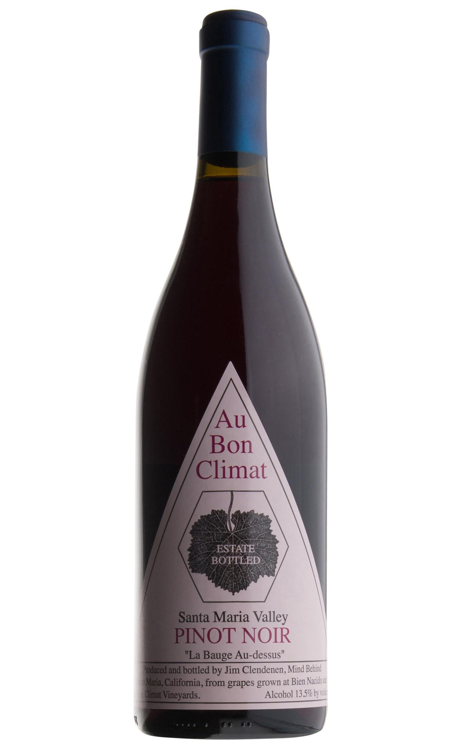 2019 Au Bon Climat, La Bauge Au-dessus Pinot Noir, Santa Maria Valley, California, USA