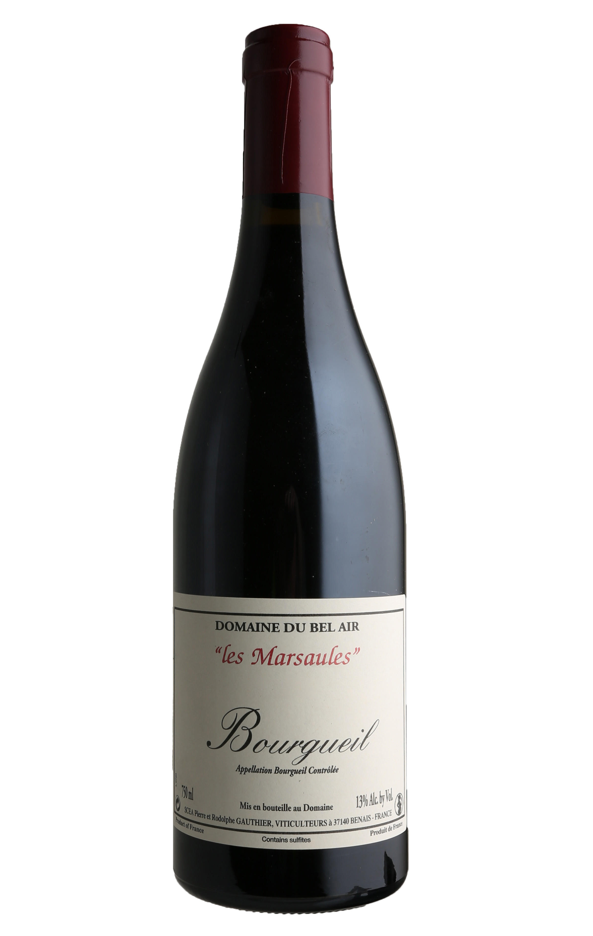 2019 Bourgueil, Les Marsaules, Gauthier, Domaine du Bel Air, Loire