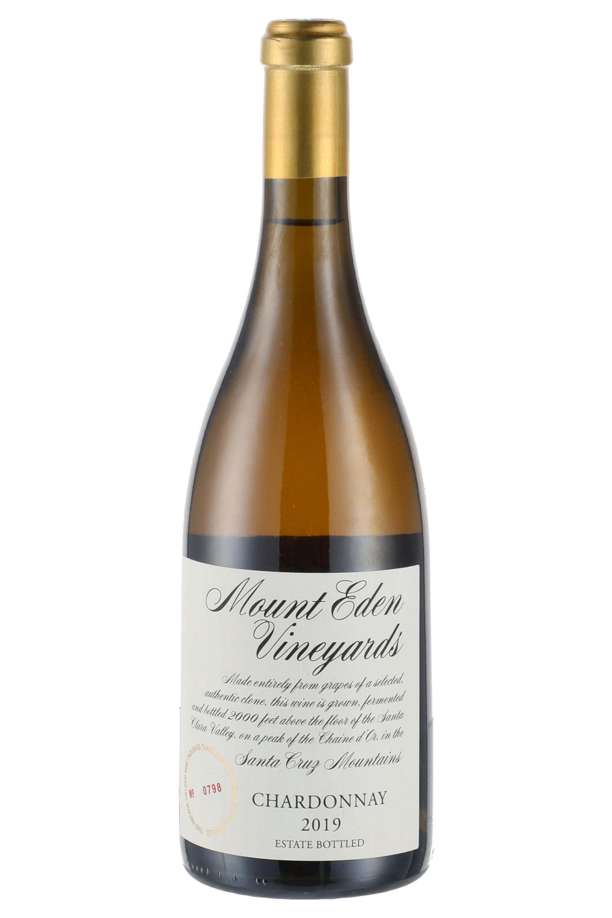2019 Mount Eden Vineyards, Estate Chardonnay, Santa Cruz Mountains, California, USA