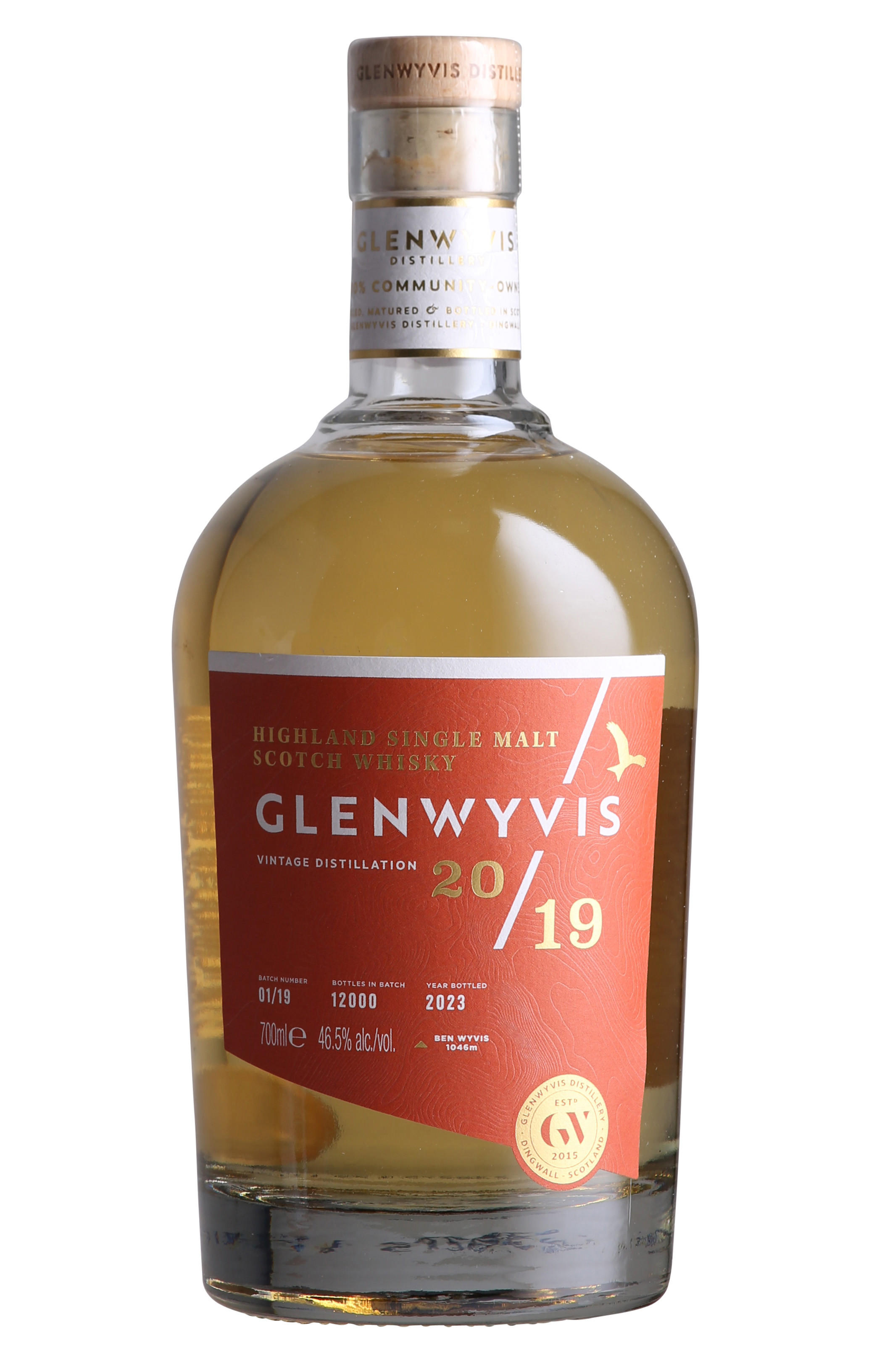 2019 Glen Wyvis, Batch 01/19, Highland, Single Malt Scotch Whisky (46.5%) bottle