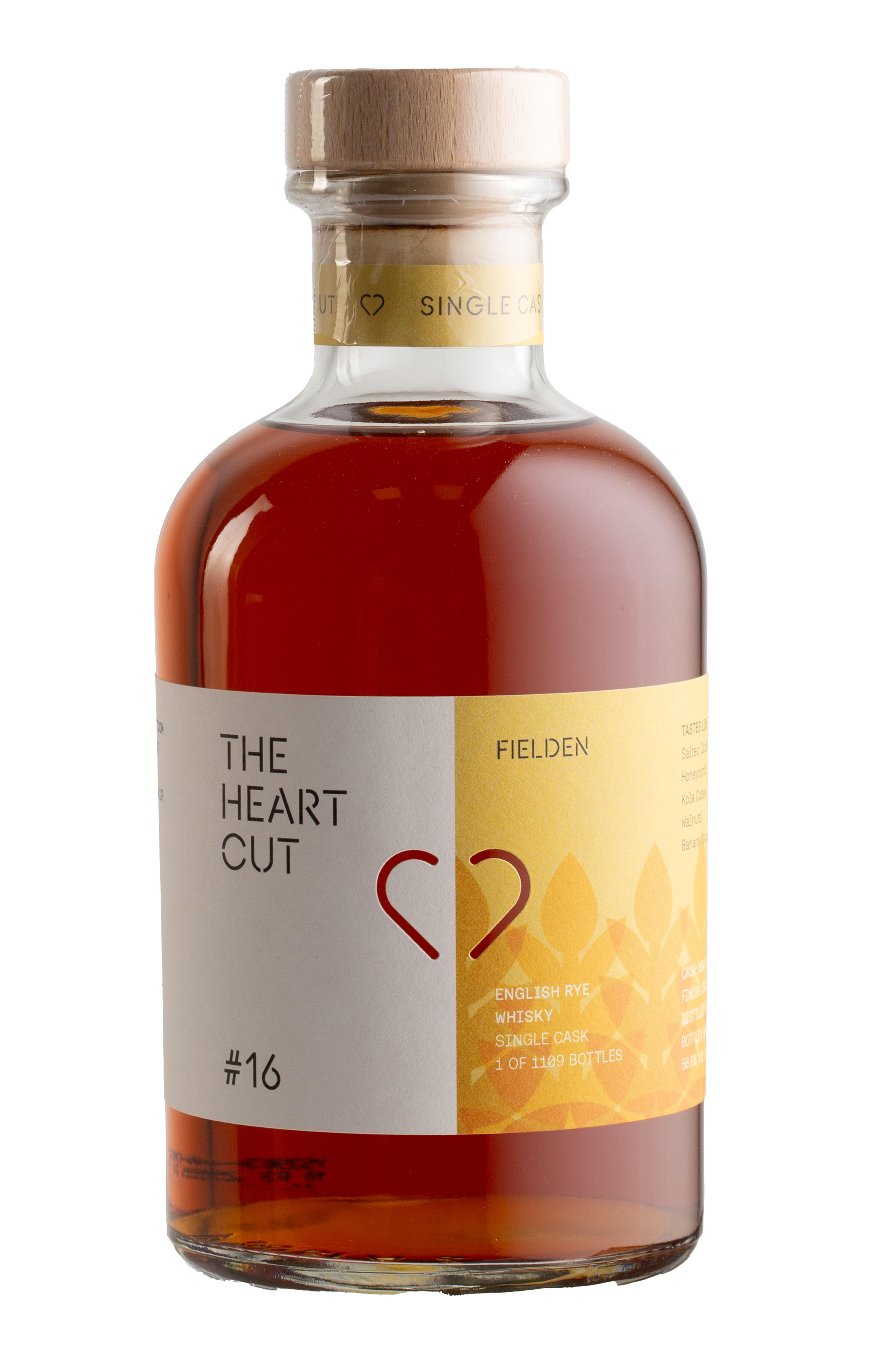 2019 The Heart Cut, Fielden, No. 16, Oloroso Cask Finish, Rye Whisky, England (56.6%) bottle