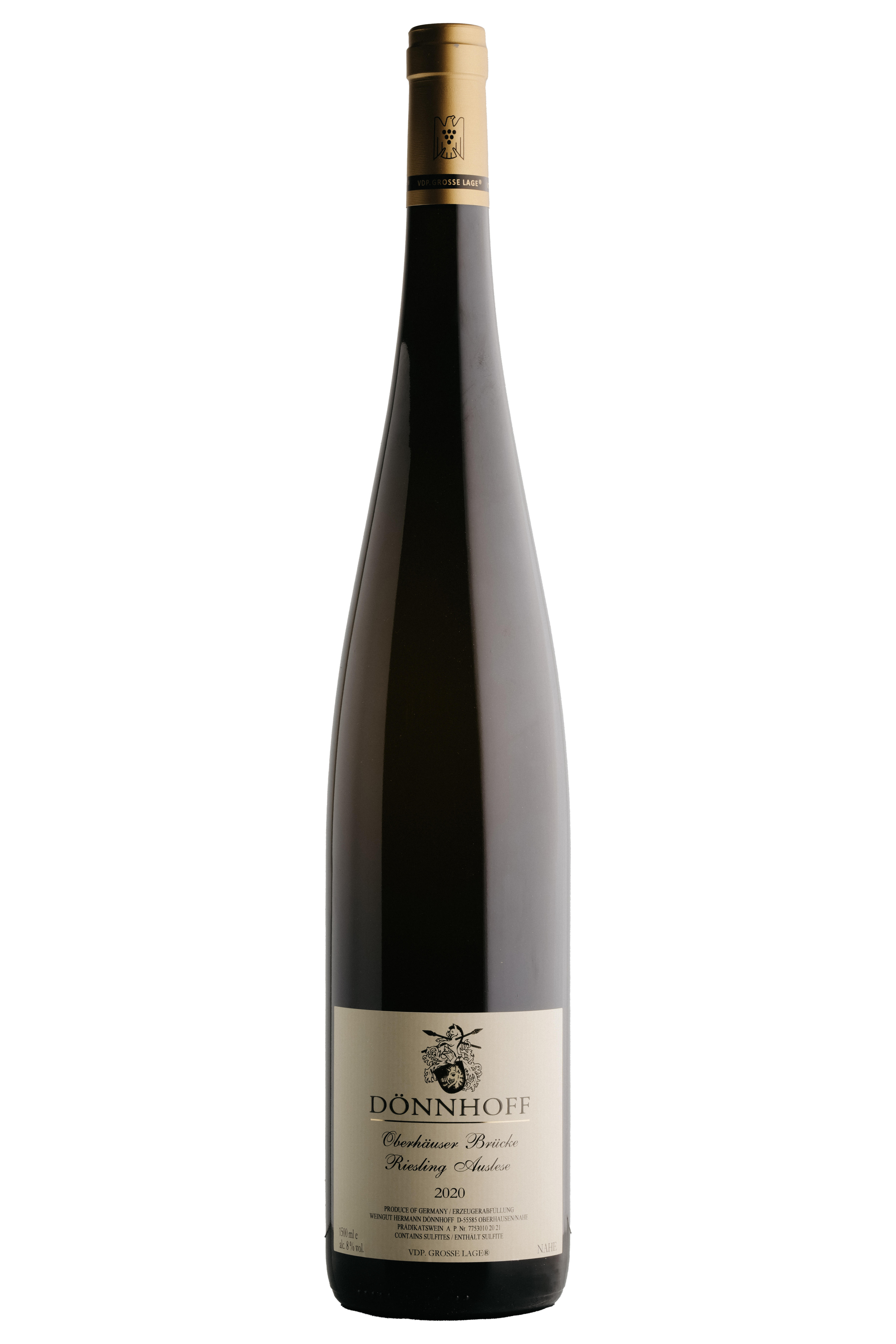 2020 Riesling, Auslese, Oberhäuser Brücke, Goldkapsel, Dönnhoff, Nahe, Germany