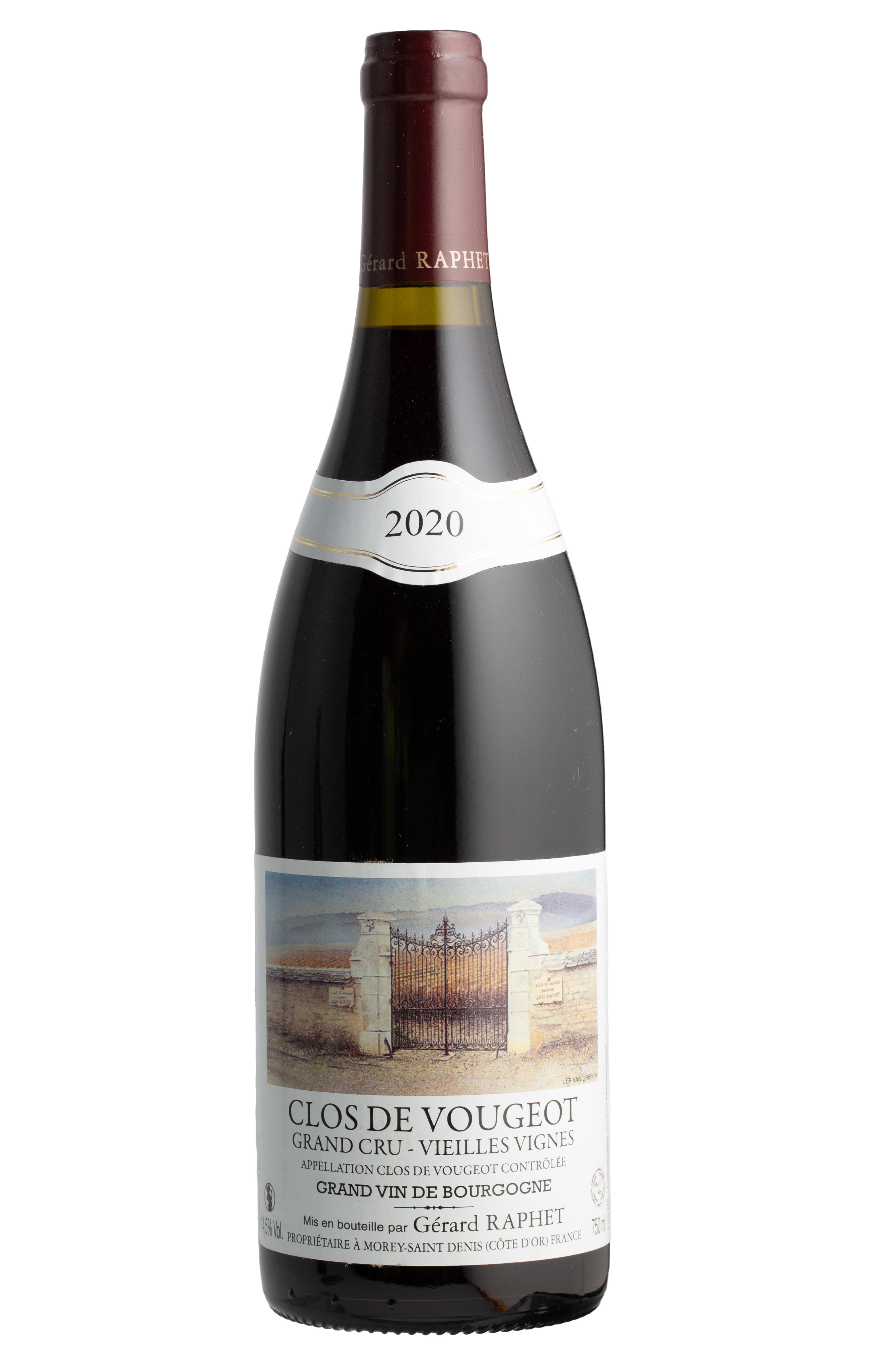 2020 Clos Vougeot, Vieilles Vignes, Grand Cru, Gérard Raphet, Burgundy