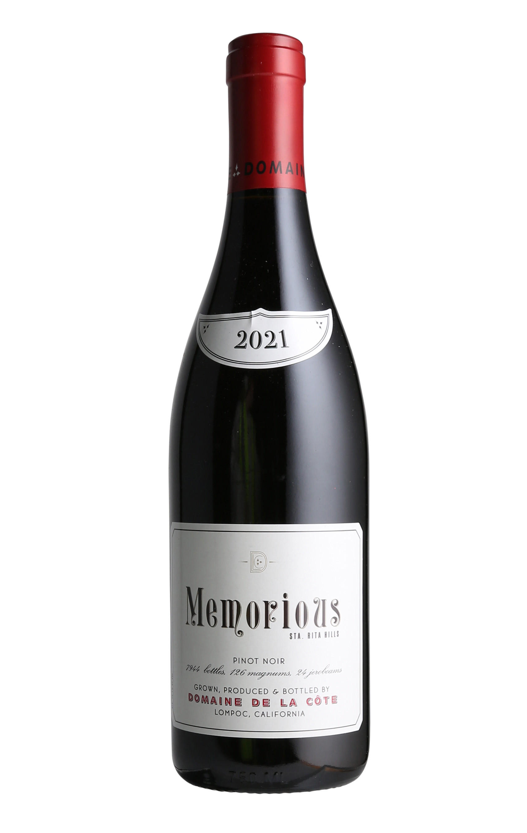 2021 Domaine de la Côte, Memorius, Pinot Noir, Santa Rita Hills, California, USA