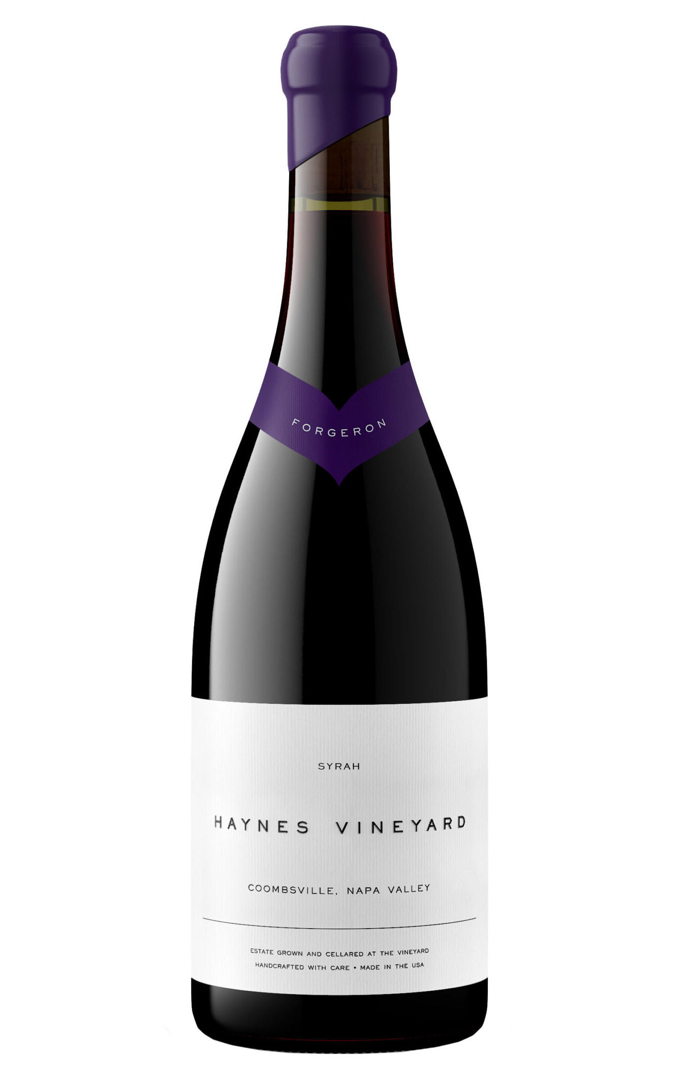 2021 Haynes Vineyard, Forgeron, Syrah, Coombsville, Napa Valley, California, USA