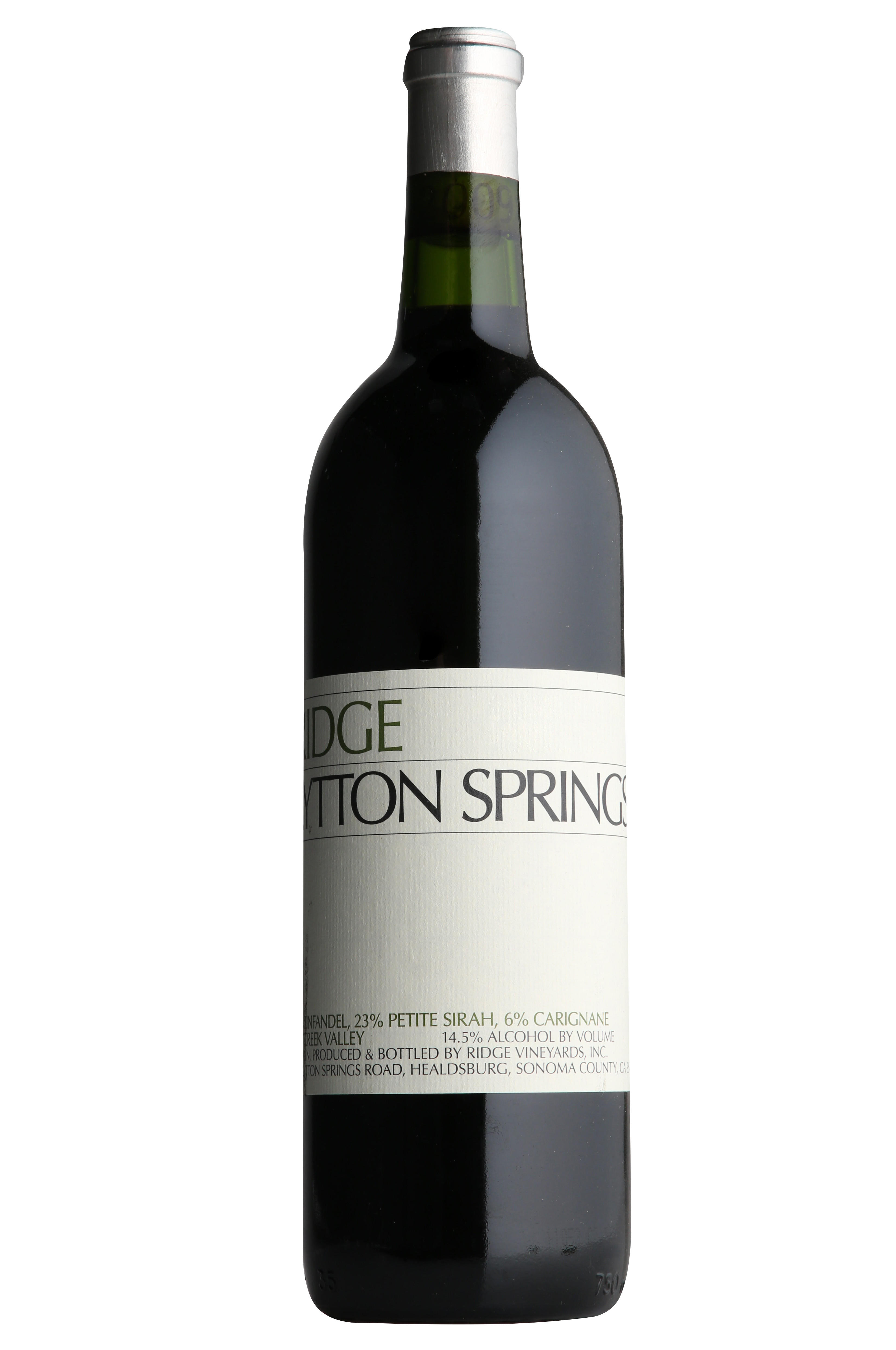 2022 Ridge Vineyards, Lytton Springs, Dry Creek Valley, Sonoma County, California