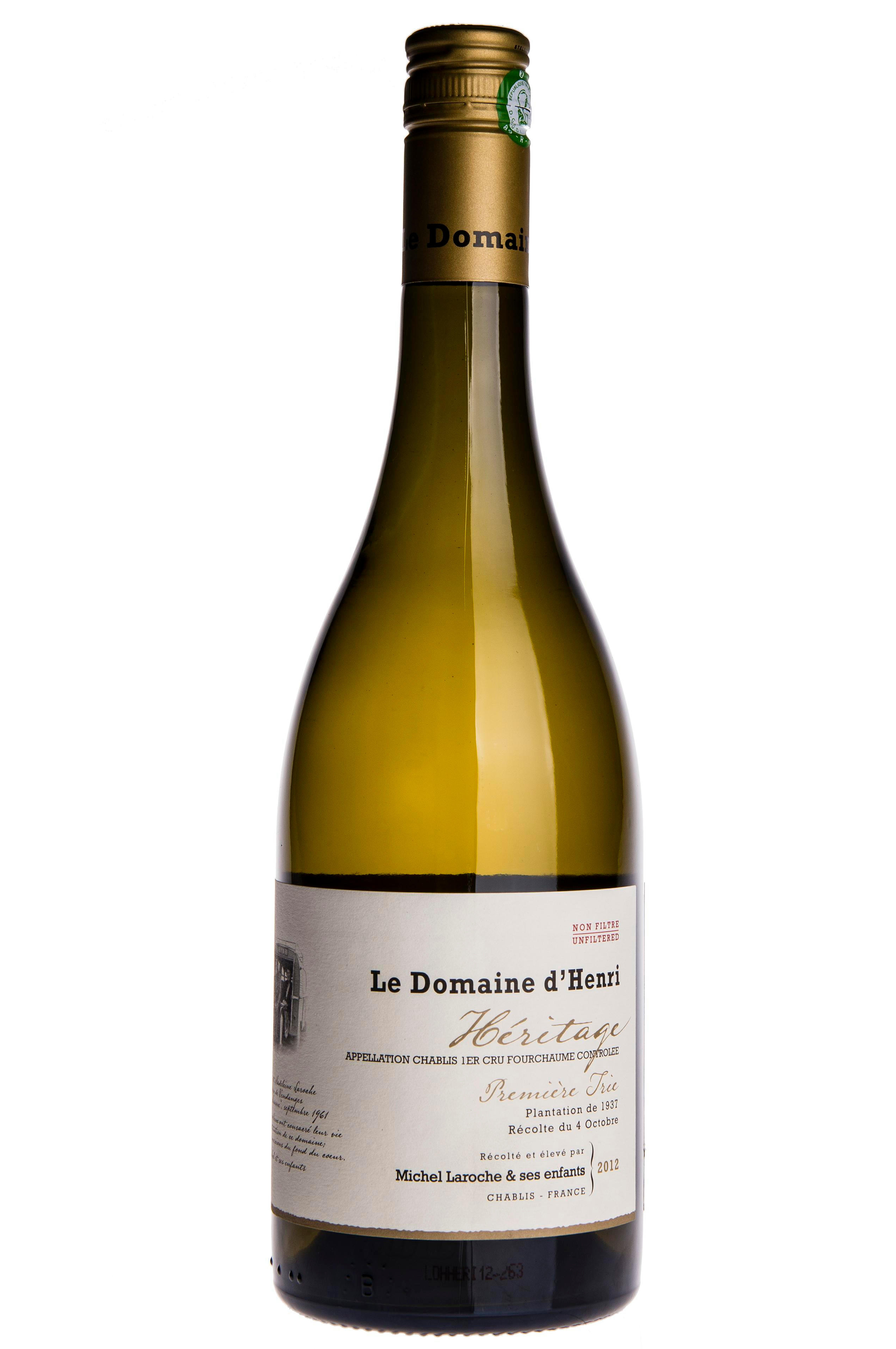 2022 Chablis, Fourchaume, Héritage, 1er Cru, Le Domaine d'Henri